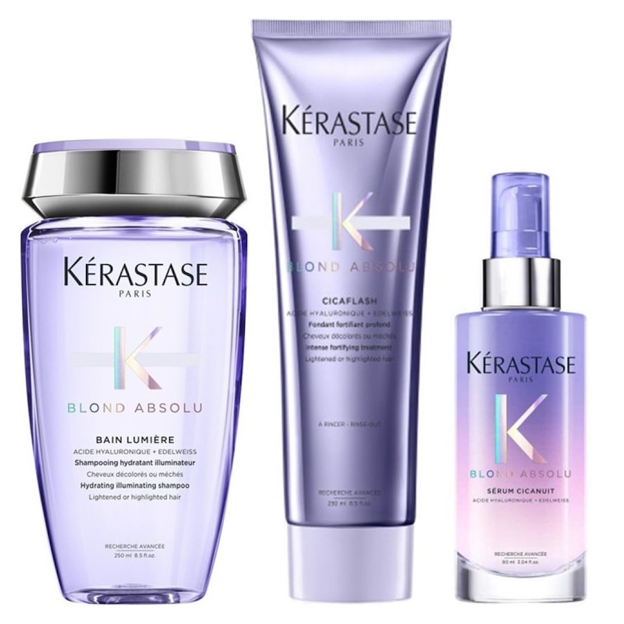 Kérastase Blond Absolu Set L Cicanuit (Bain Lumière/ Spülung / Serum)*Haare | 0.59 l | 179,64 / 1.0 l