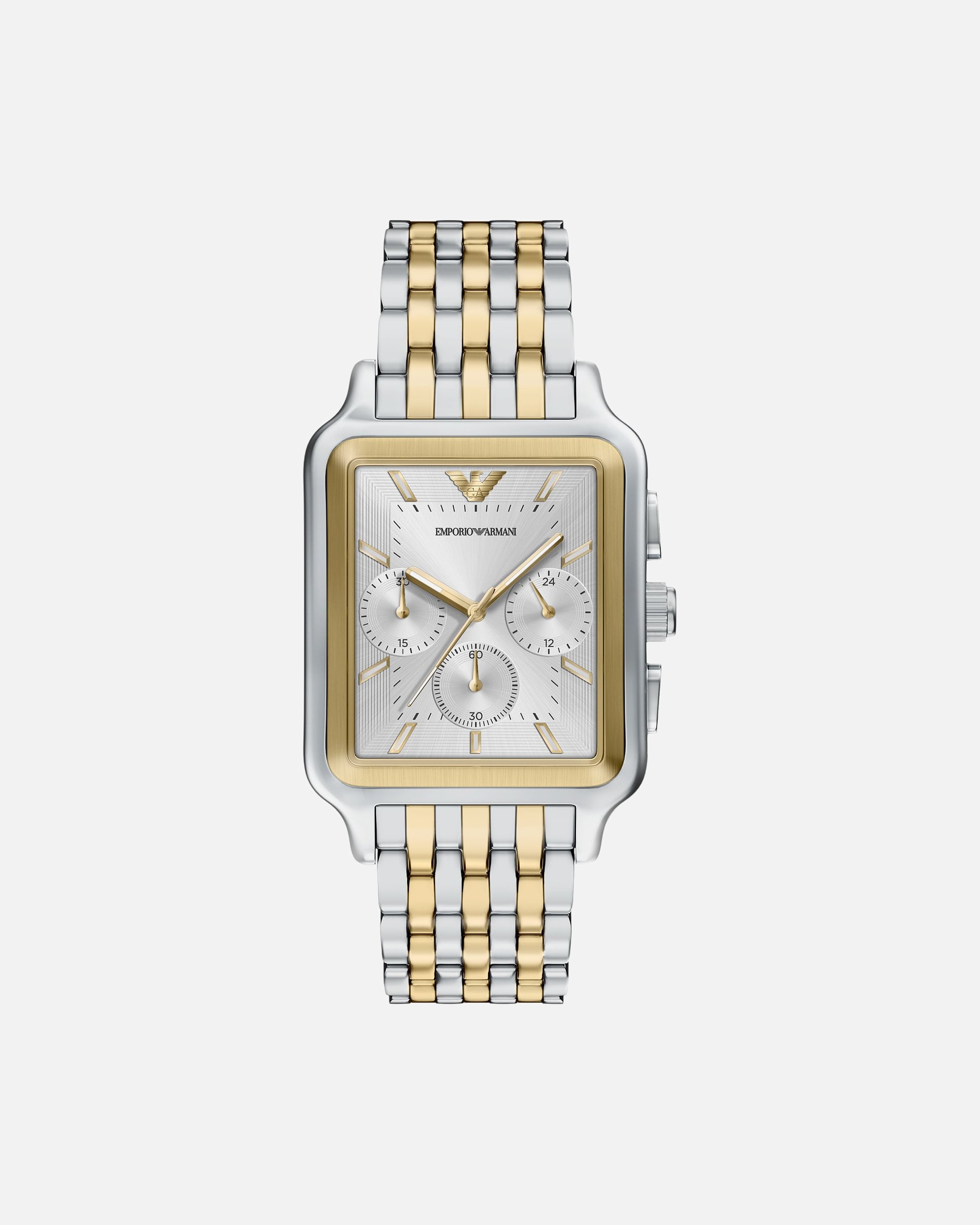 Uhr für Männlich Emporio Armani Chronograph Edelstahl bicolor