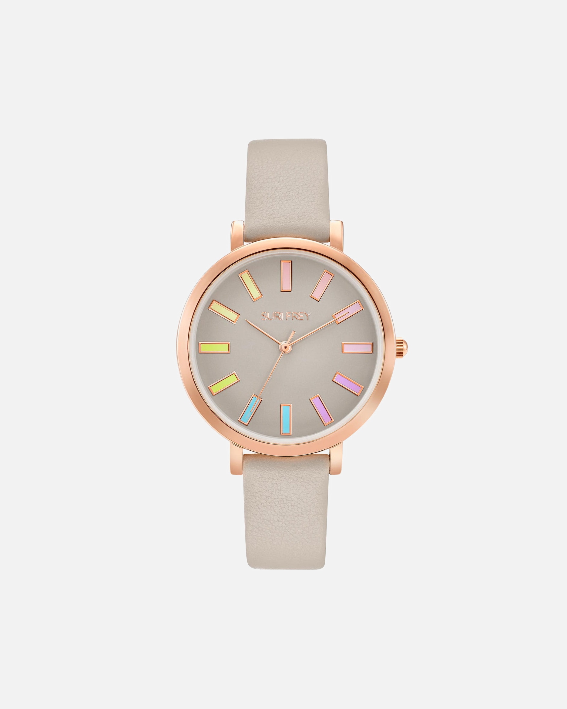 Uhr für Weiblich SURI FREY Armbanduhr SFY Cindy beige roségold