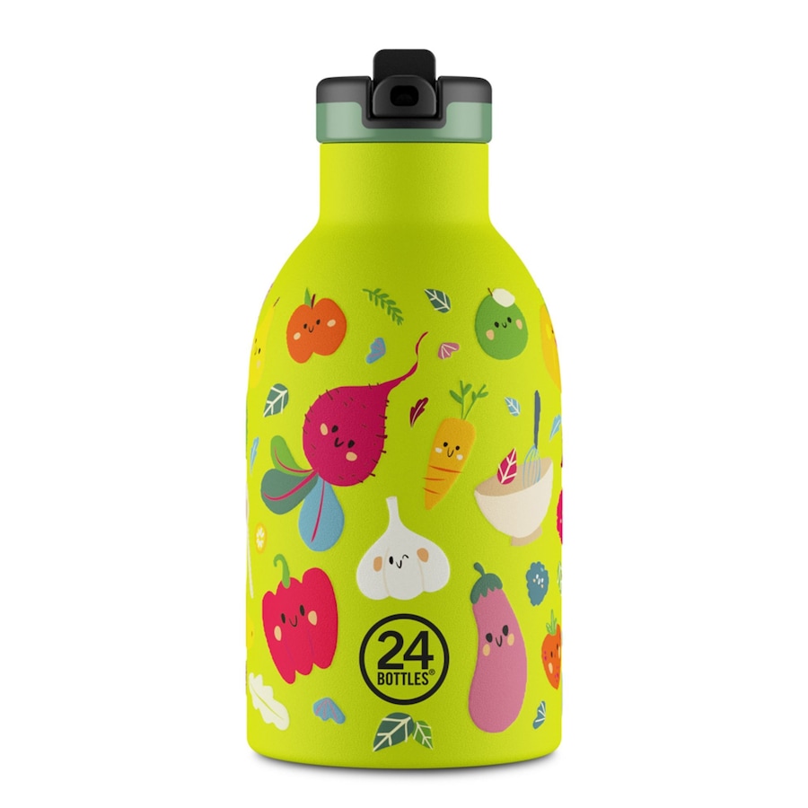 24Bottles Kids Clima Trinkflasche 300 ml veggie friends Grün