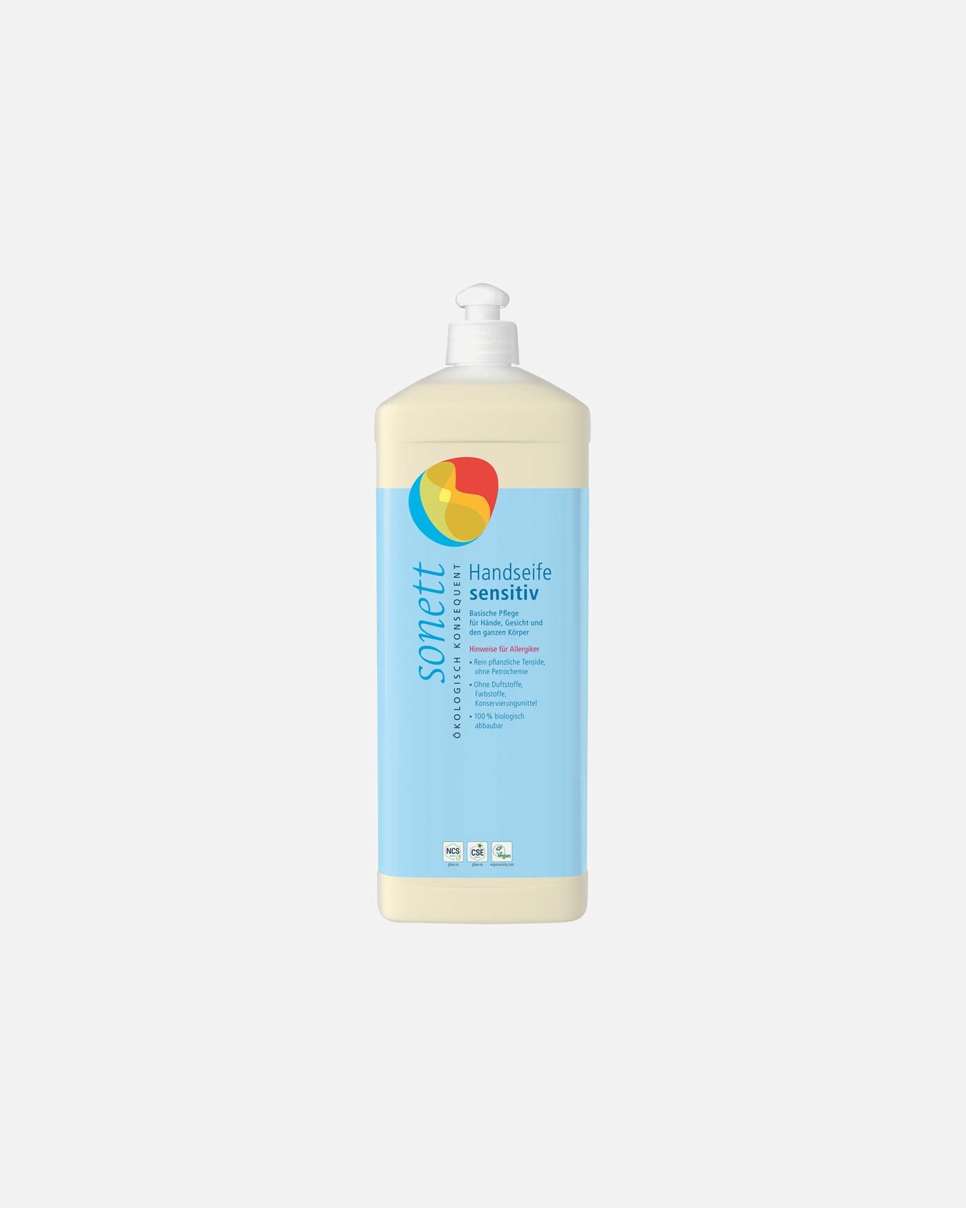 Handseife für Unisex Sonett Handseife - Neutral/Sensitiv Nachfüllflasche 1 l