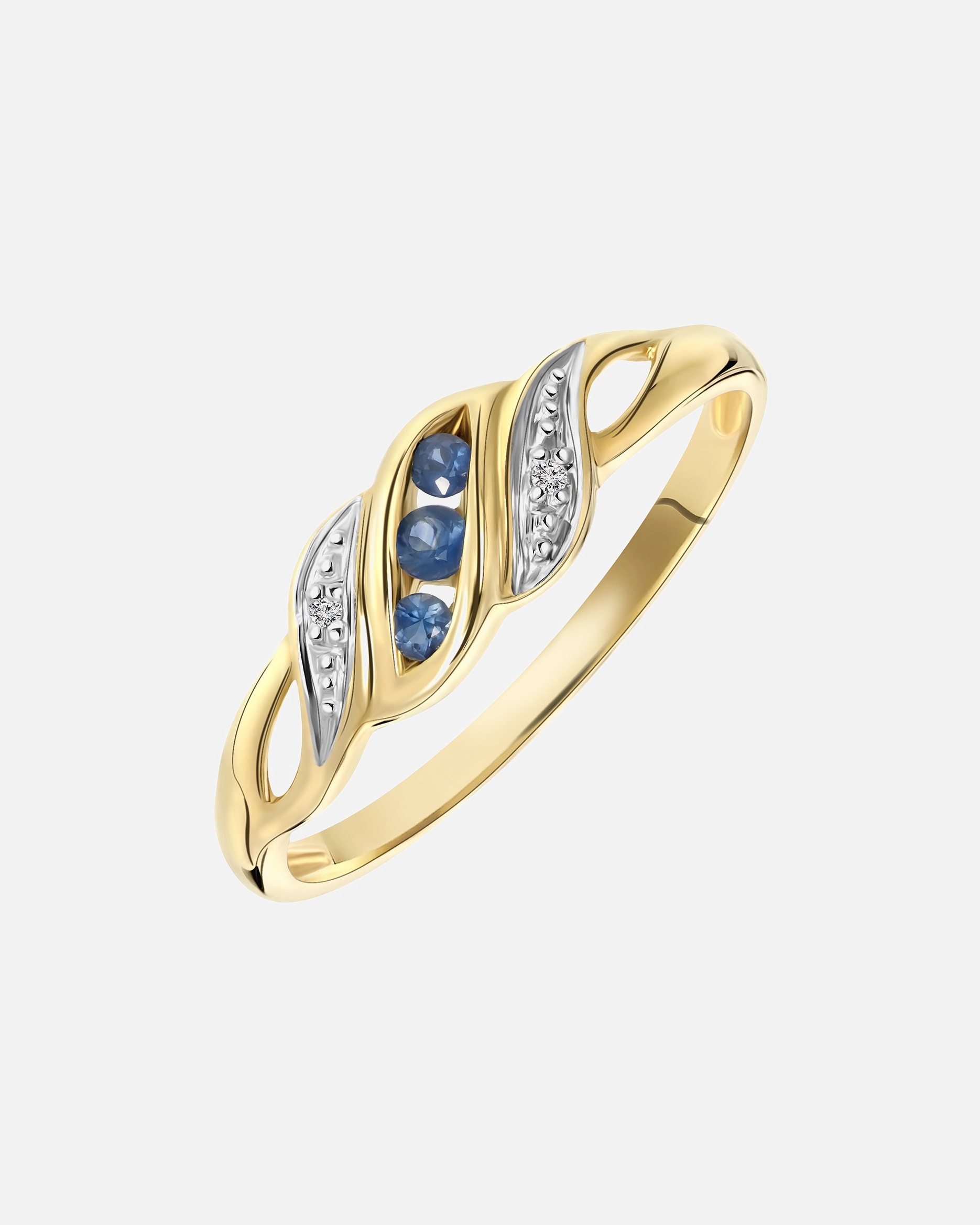 Ring für Weiblich Lucardi Ringe 585 Gold - goldfarbig 49mm