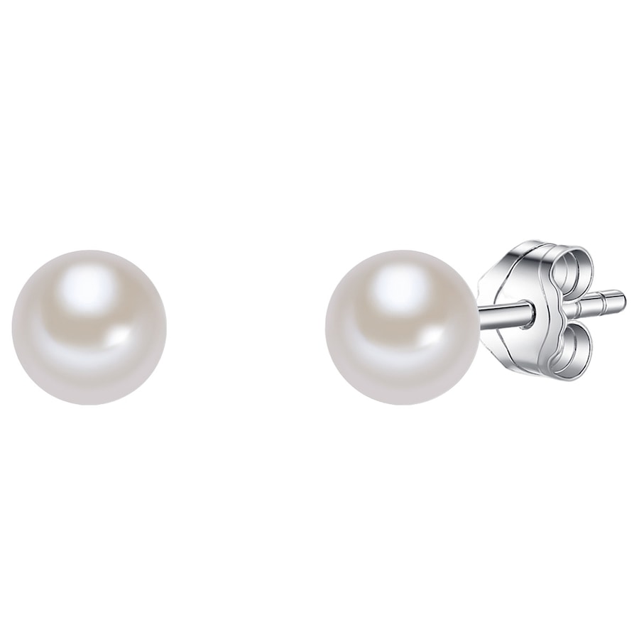 Valero Pearls Perlen-Ohrstecker Sterling Silber Süßwasser-Zuchtperle in 4,5 mm Damen