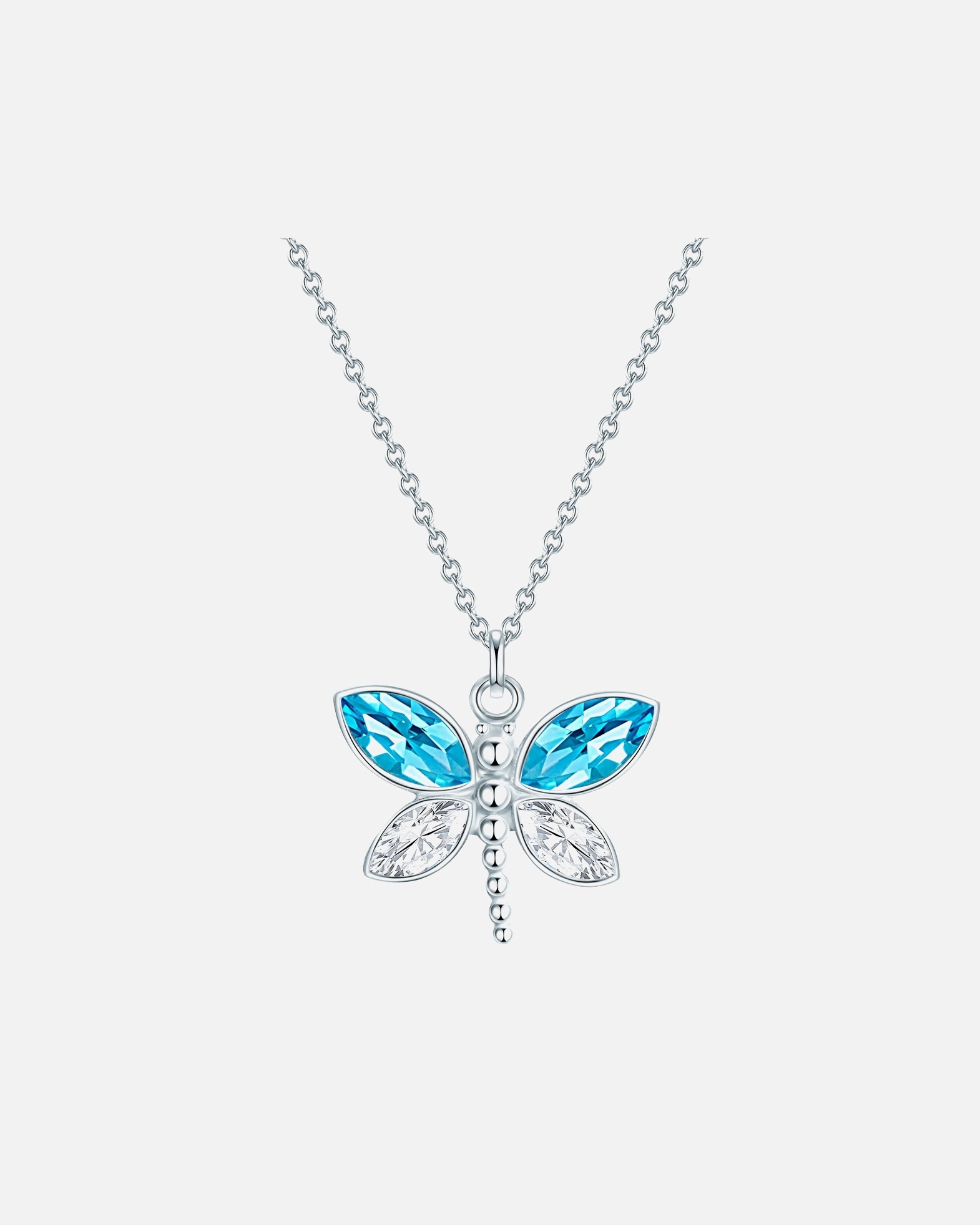 Halskette für Weiblich Eastside Halskette Schmetterling Edelstahl Preciosa in Silber Silber