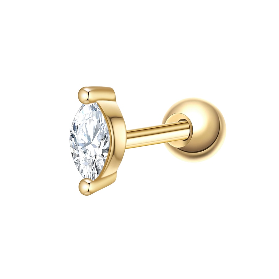 Glanzstücke München Ohrstecker aus Sterling Silber in Gelbgold mit Zirkonia 1,9 mm Damen