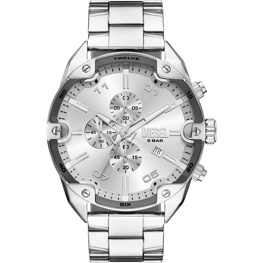 Diesel Chronograph Edelstahl silber Herren