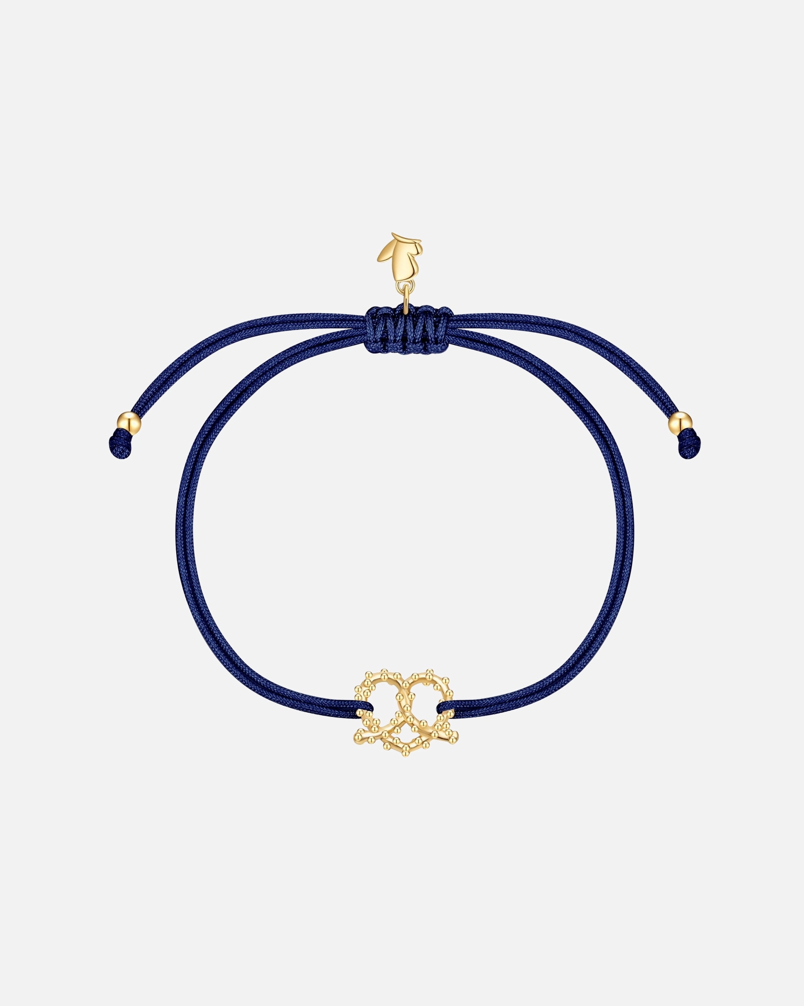 Armband für Weiblich Glanzstücke München Oktoberfest Armband Herz-Breze aus Edelstahl in Gelbgold 15,0 - 22,0 cm, flexibel einstellbar