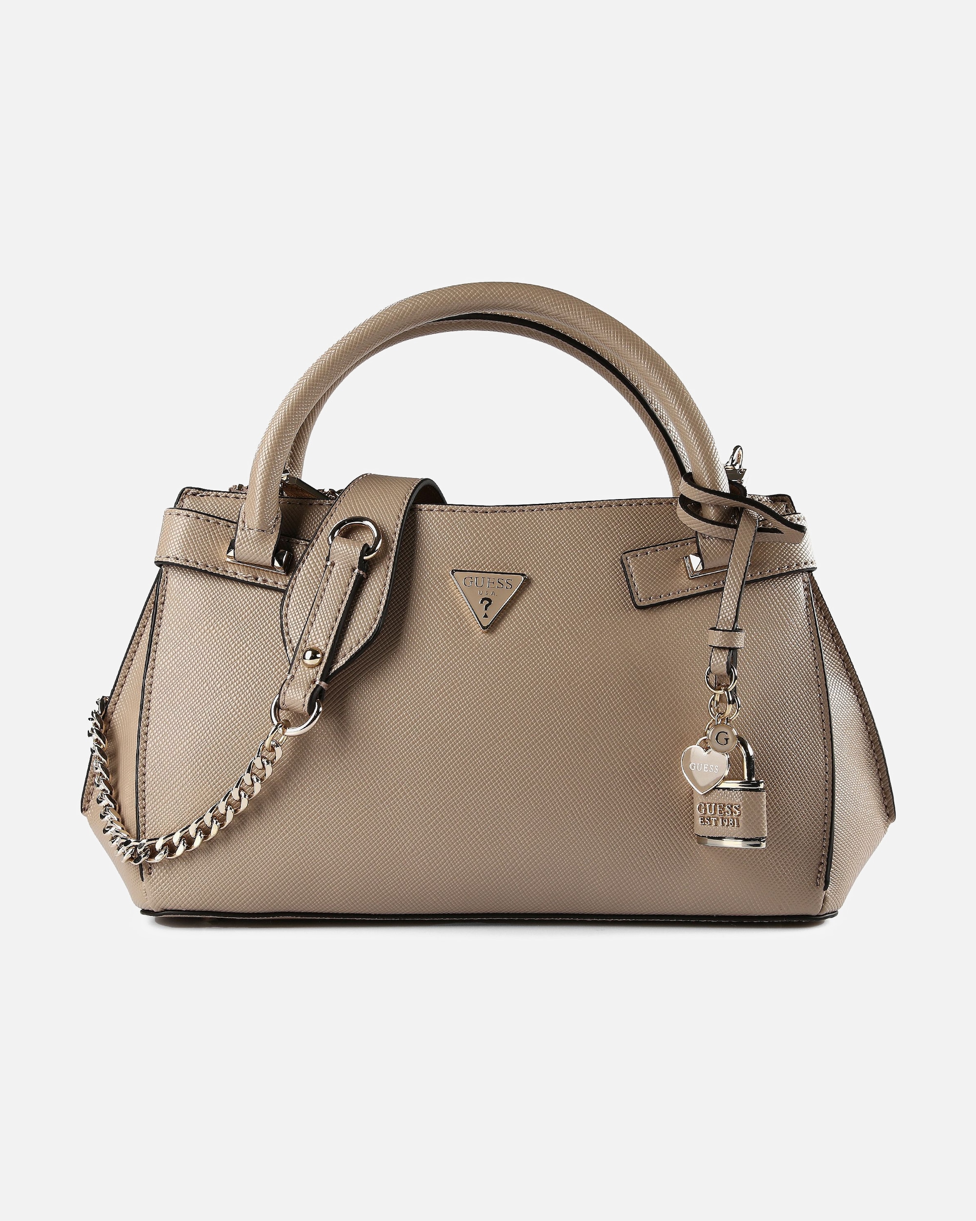 Clutch für Weiblich Guess Serenova Schultertasche pale mocha