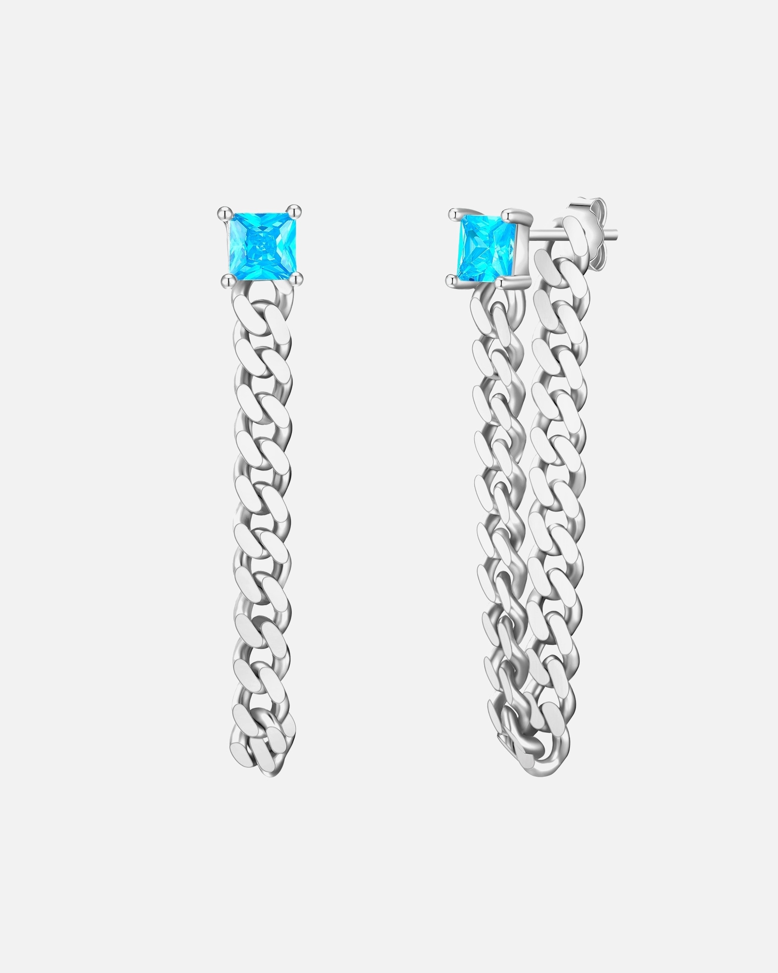 Ohrringe für Weiblich Glanzstücke München Ohrhänger aus Sterling Silber in Silber mit Glaskristall 34,1 mm