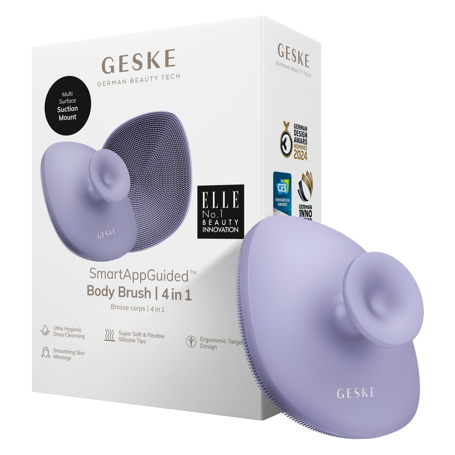 GESKE Body Brush | 4 in 1 Reinigungsbürste für den ganzen Körper Purple