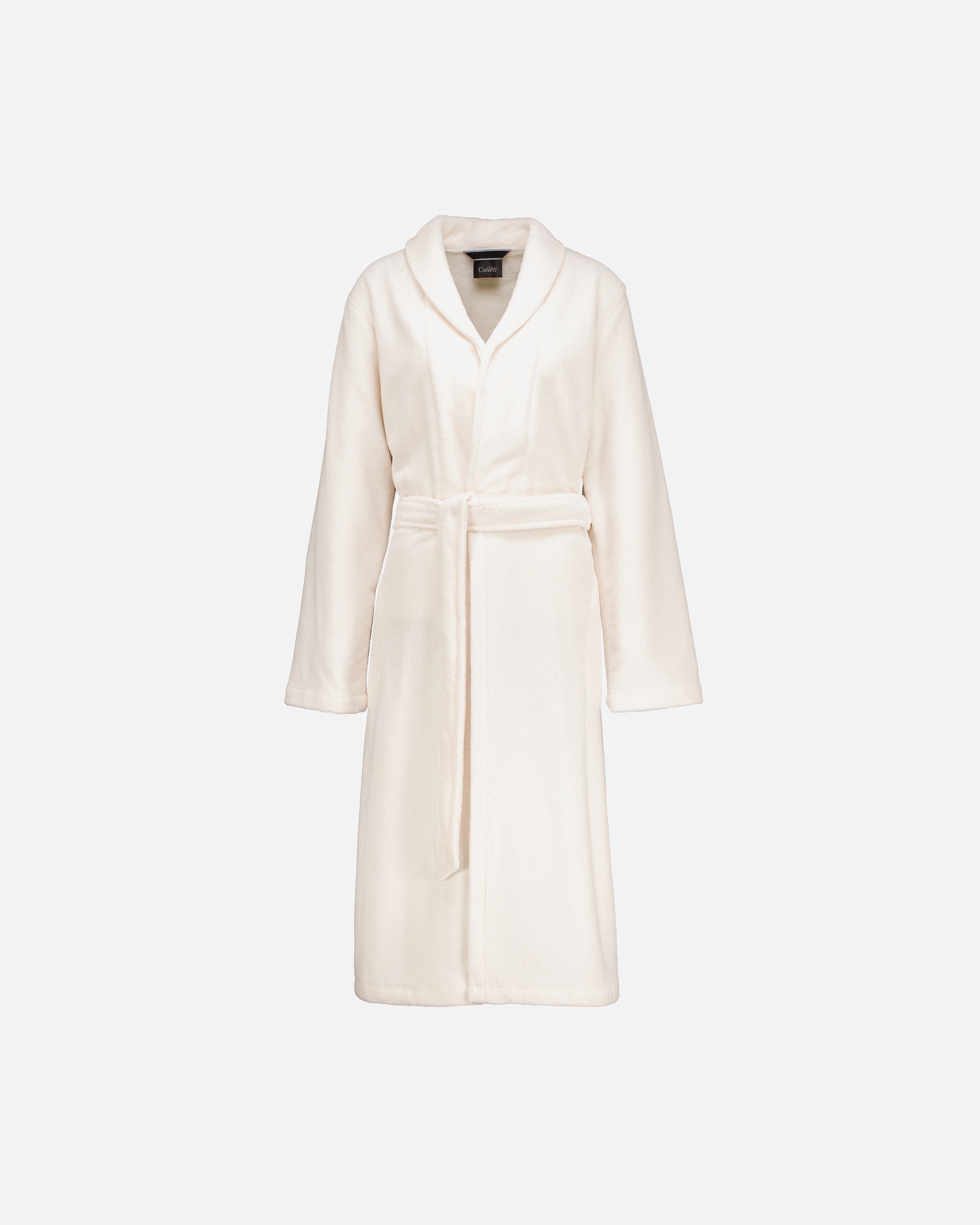 Bademantel für Unisex Cawö Cawö Bademäntel Damen Schalkragen 836 champagner - 33 M