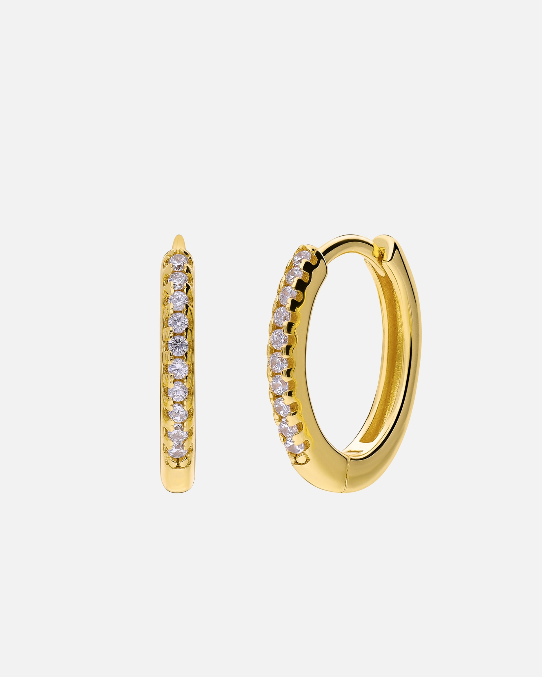 Ohrringe für Weiblich Lucardi Ohrringe 925 Silber - Silberfarbig Gold