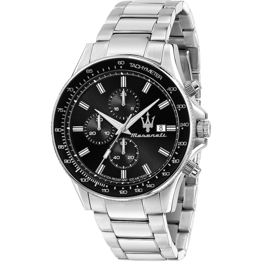 Maserati Chronograph Edelstahl, Aluminium silber Herren