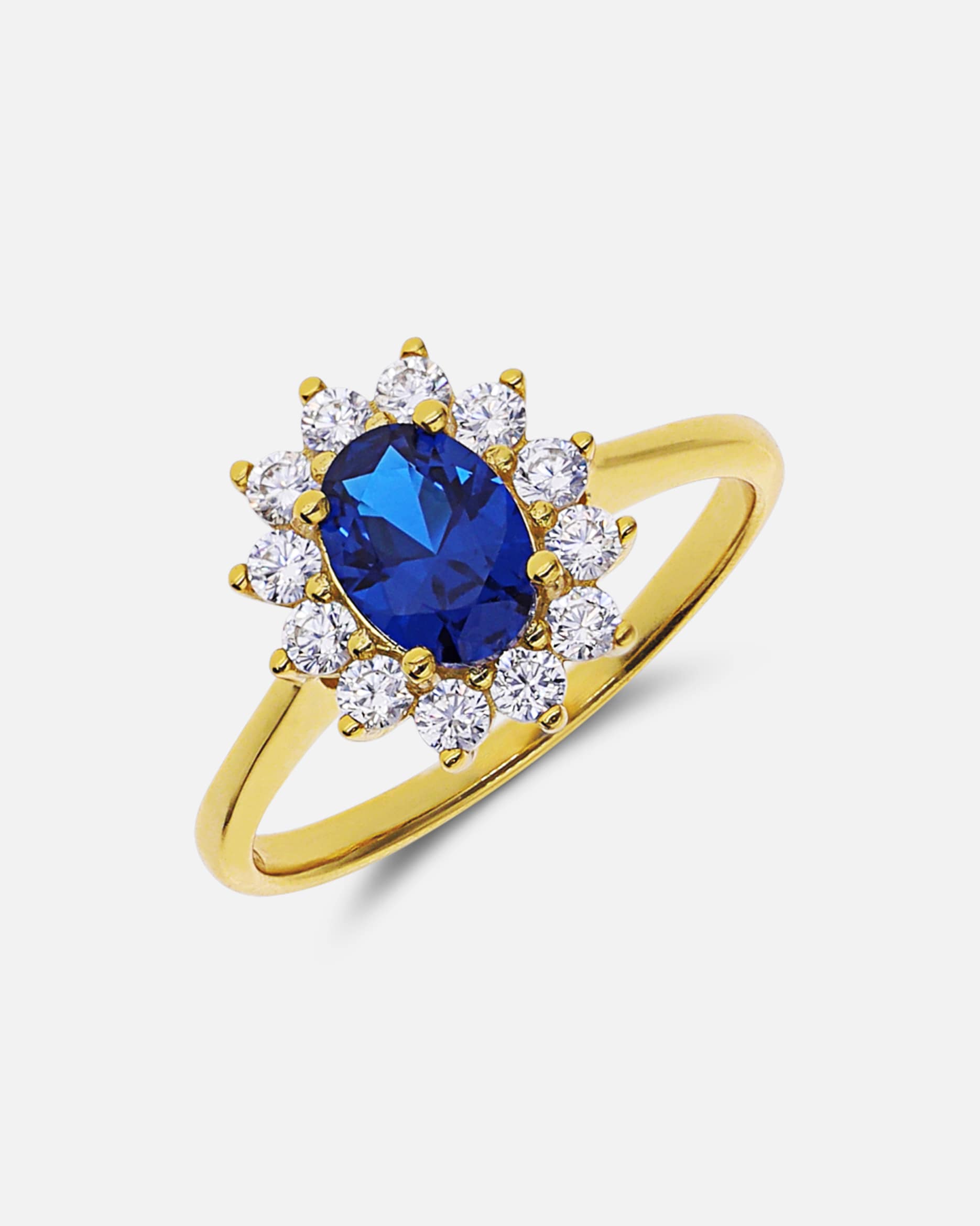 Ring für Weiblich Lucardi Ring 925 Silber - Silberfarbig Gold - 50mm