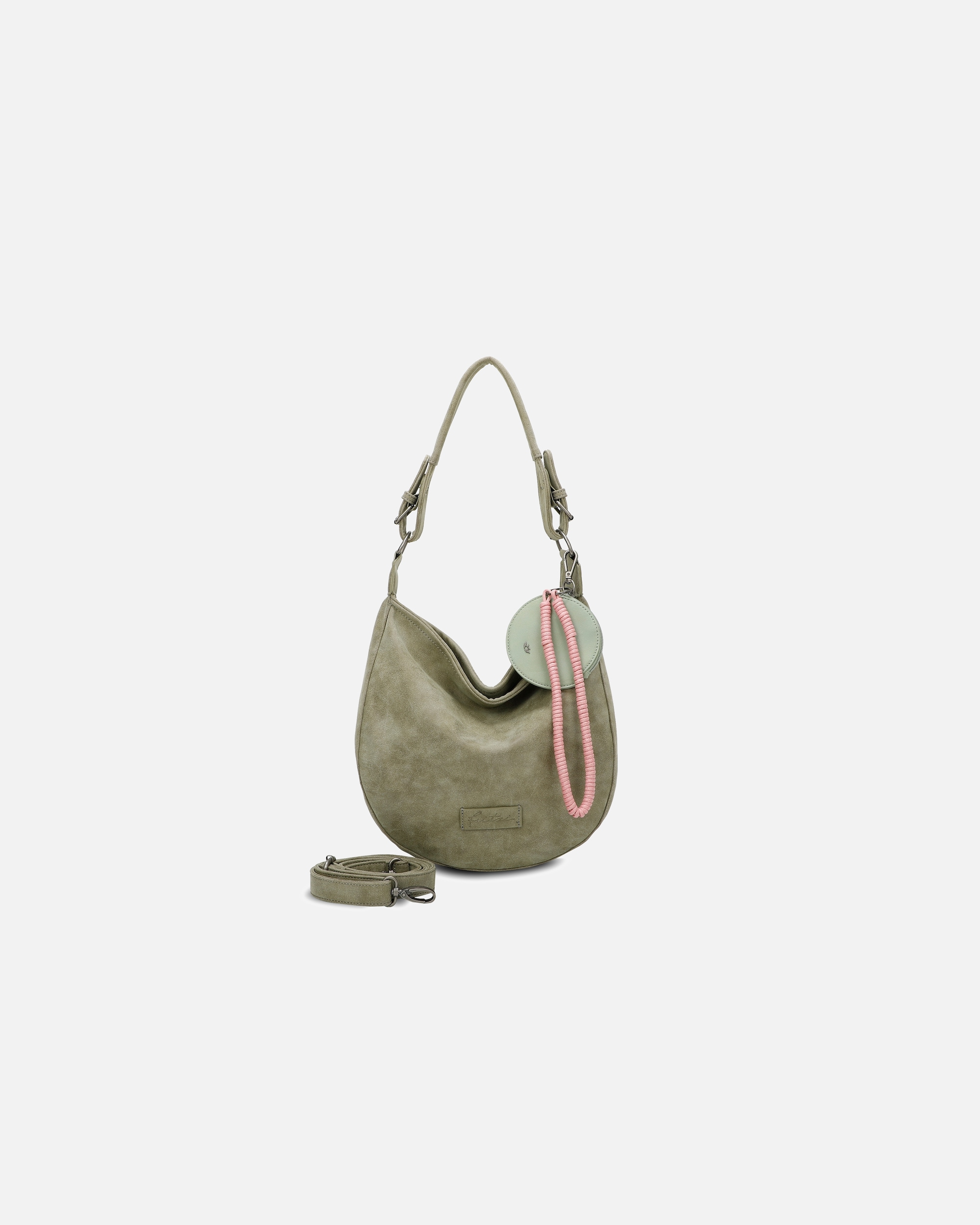 Umhängetasche für Weiblich Fritzi aus Preußen Schultertasche Fritzi Hobo mit abnehmbaren Schultergurt Moss
