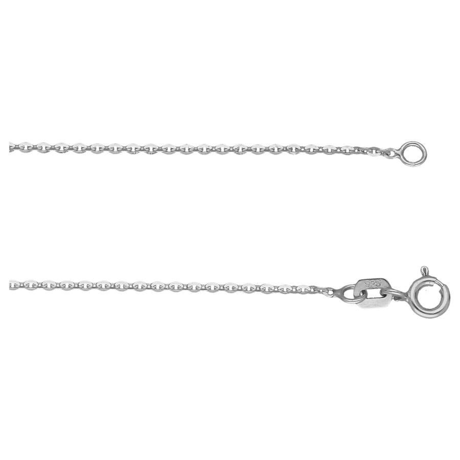 Smart Jewel Kette Ankerkette diamantiert, Silber 925 45 cm Damen
