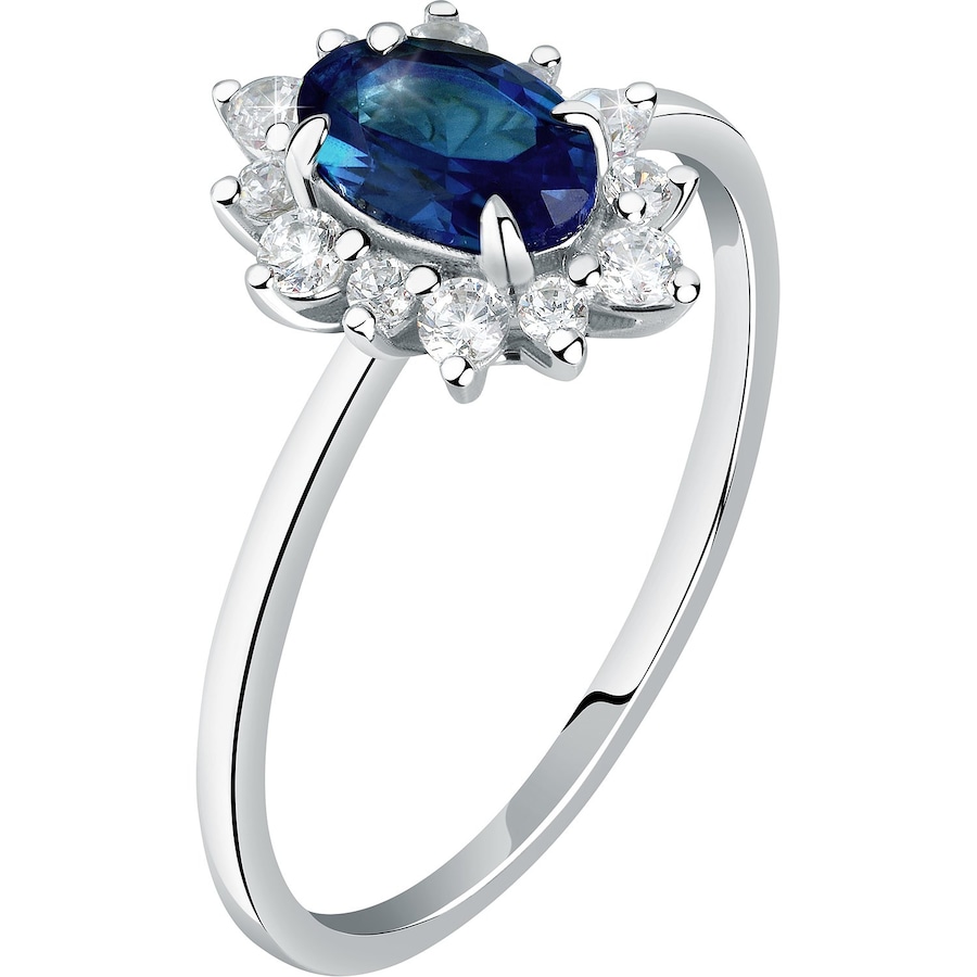 Live Diamond Damenring 375er Weißgold, recycelt 56 Damen