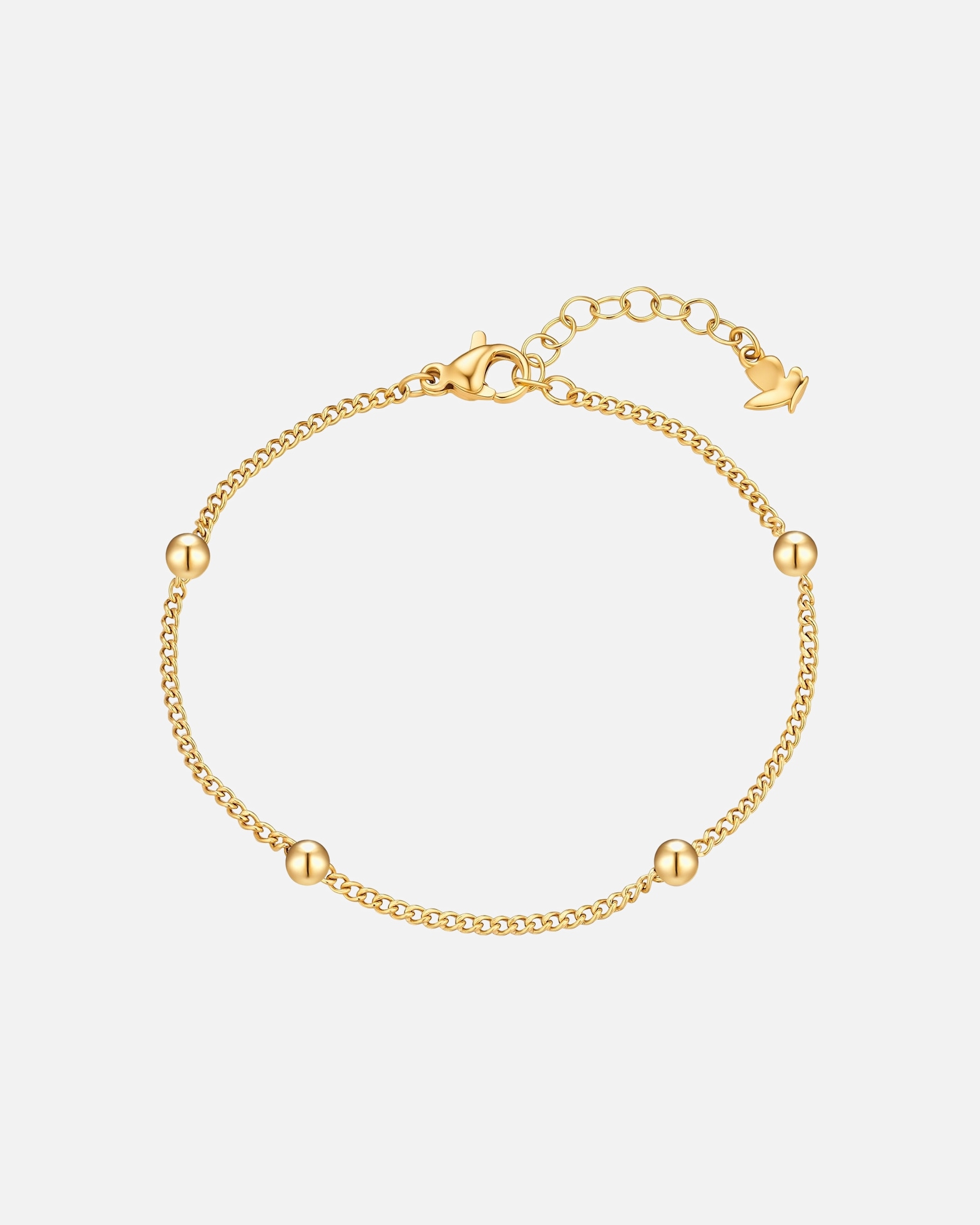 Armband für Weiblich Glanzstücke München Armband aus Edelstahl in Gelbgold 17,0 cm Basislänge + 3,0 cm Verlängerung
