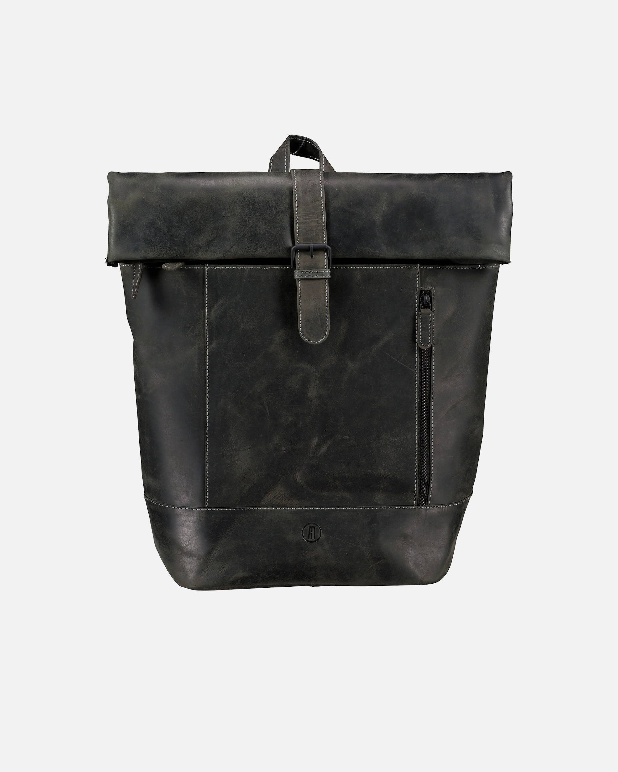 Rucksack für Männlich Hausfelder Manufaktur Rucksack Huntsville Hubert mit Laptopfach 13 Zoll Schwarz