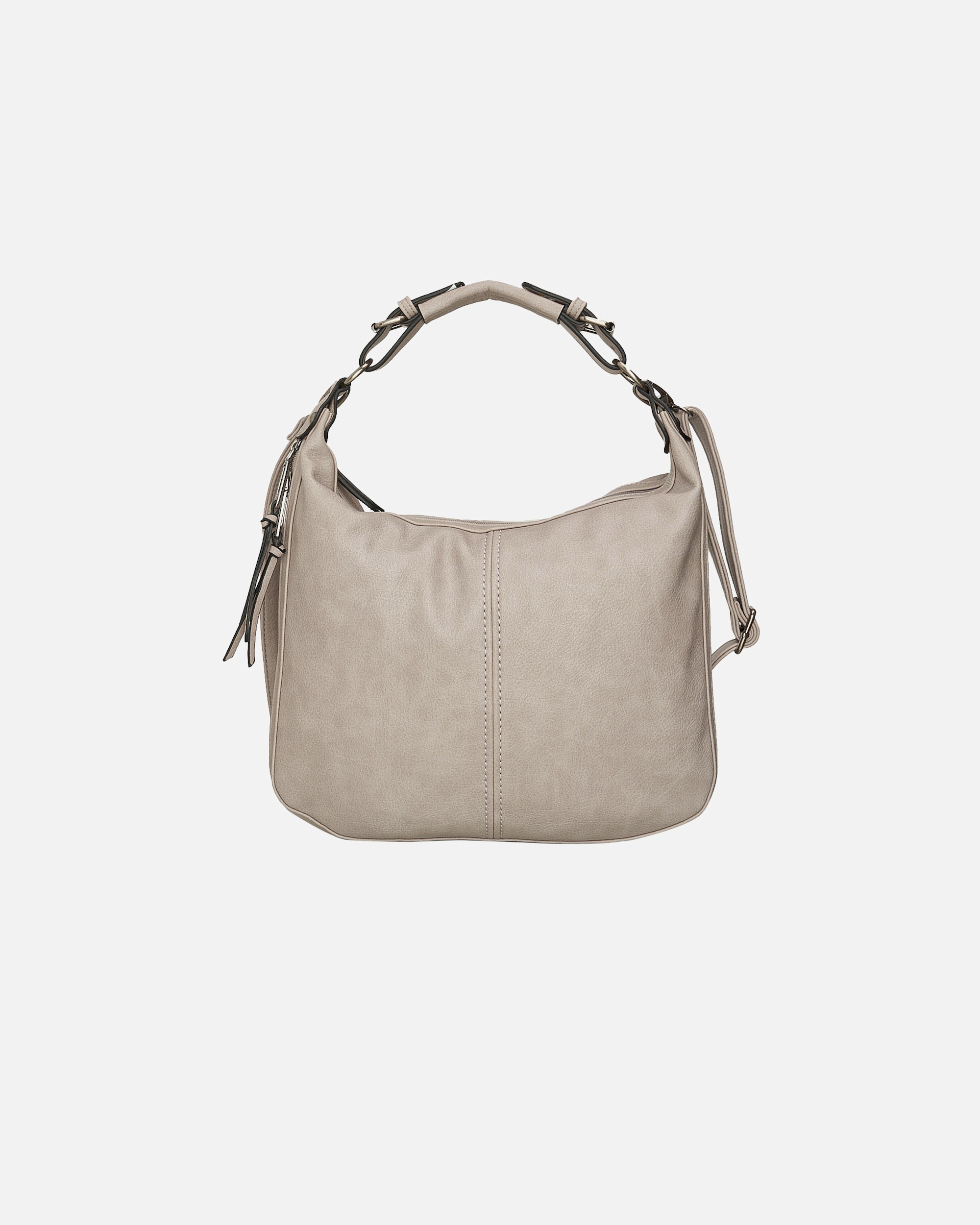 Umhängetasche für Unisex HARPA Handtasche Tate durch Reißverschluss erweiterbar grau