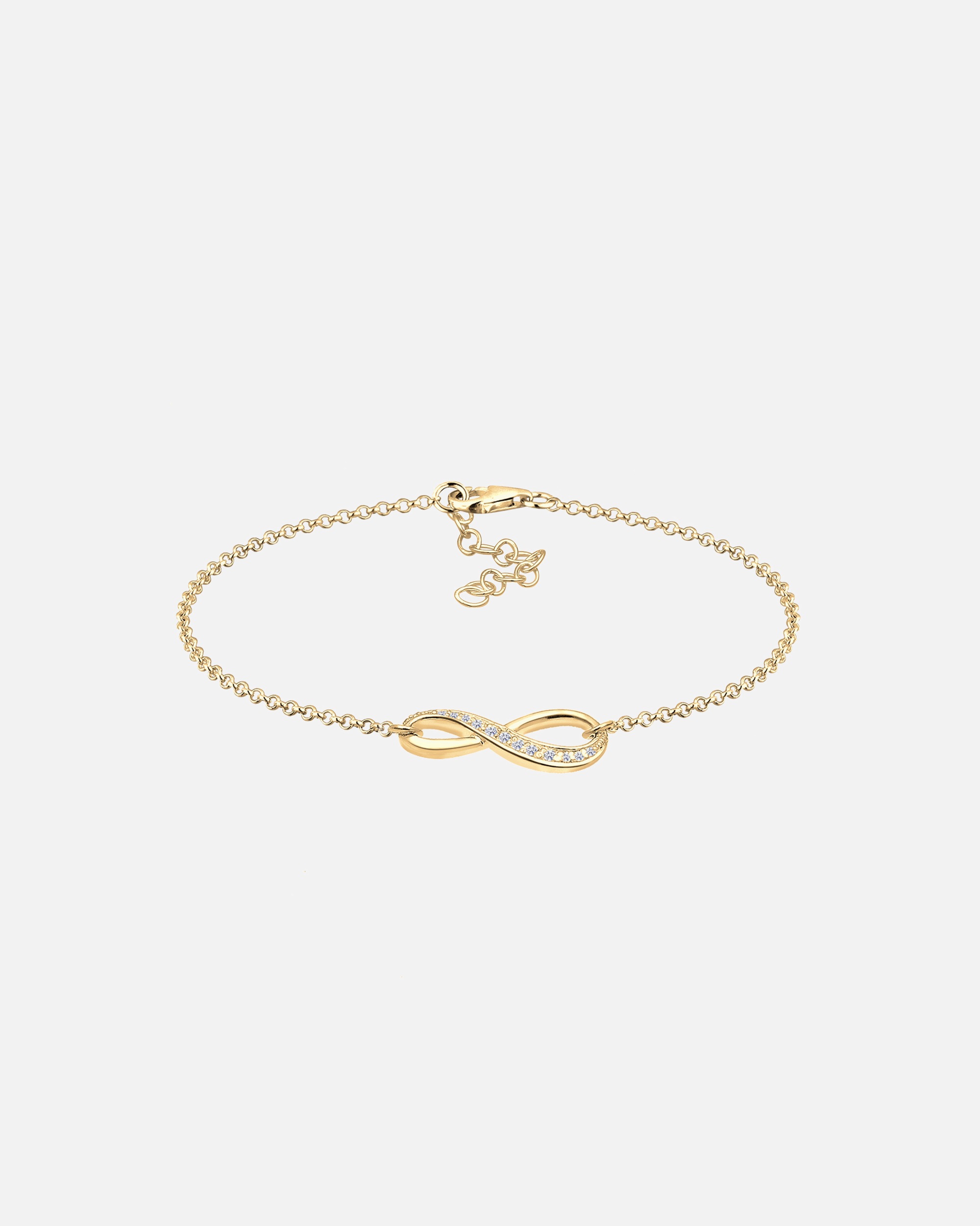 Armband für Weiblich Elli Infinity Symbol Endlos Zirkonia 925 Silber 19