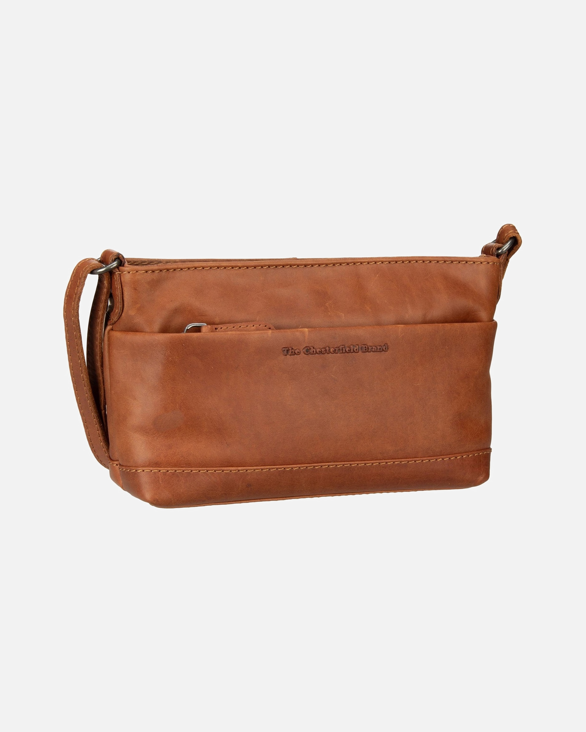 Umhängetasche für Weiblich The Chesterfield Brand Umhängetasche Klein Salerno Cognac