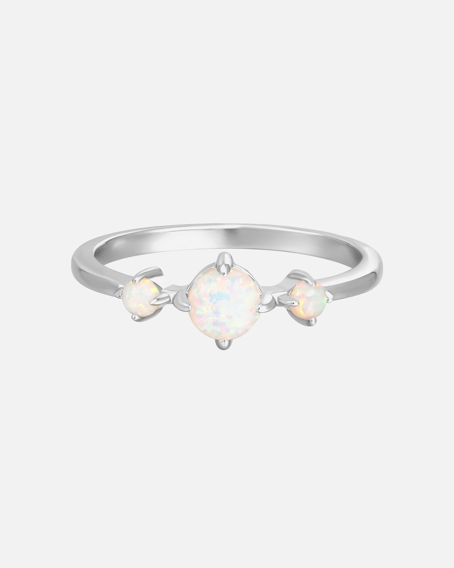 Ring für Weiblich Rafaela Donata Ring aus Sterling Silber in Silber mit Opal (synth.) 60