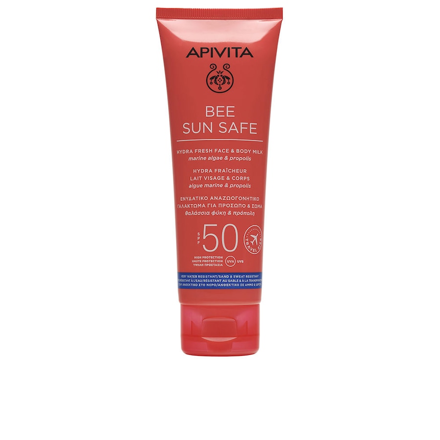 Apivita BEE SUN SAFE Hydra Fresh Gesichts- und Körpermilch LSF 50 100 ml
