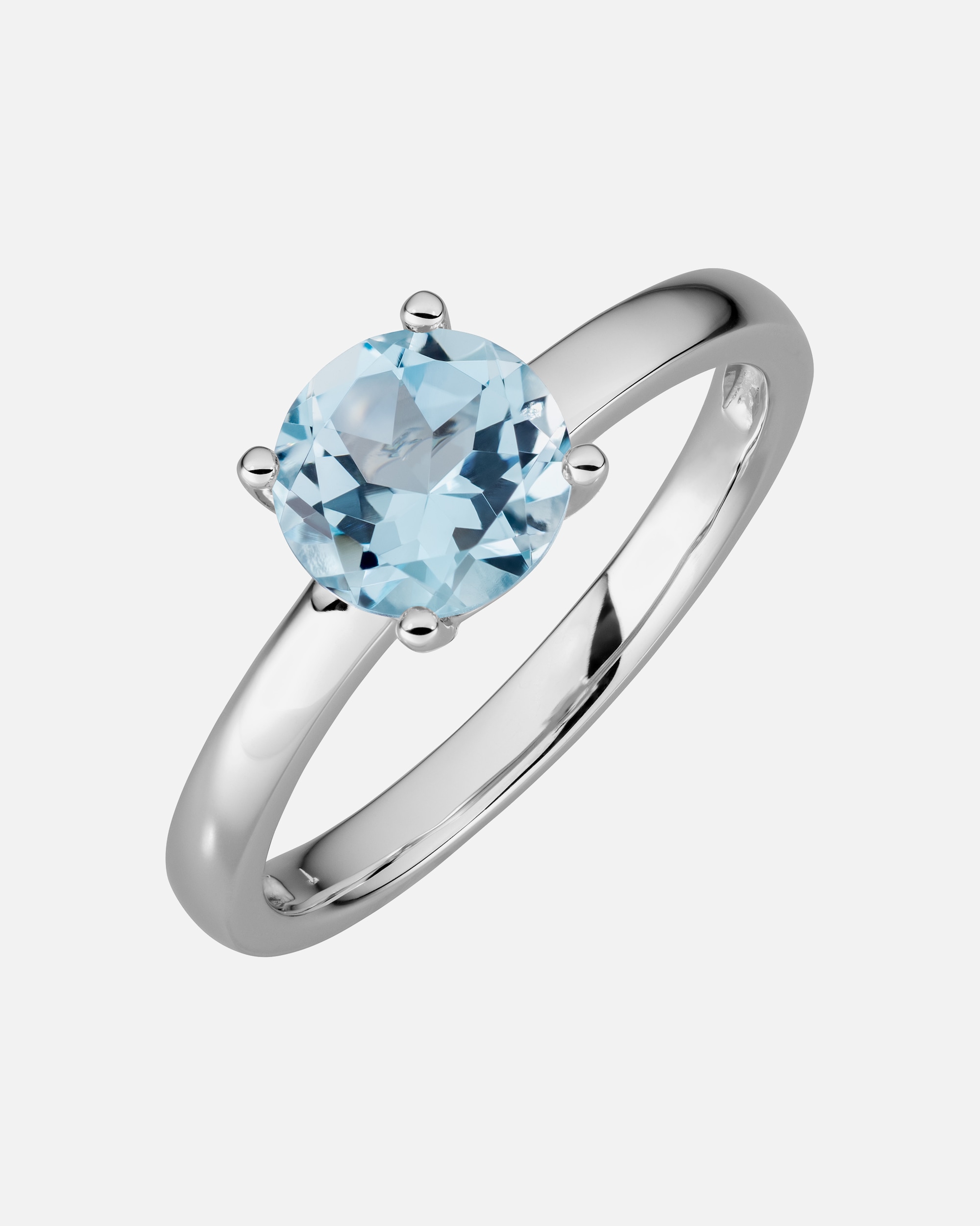 Ring für Weiblich Orolino Ring 585/- Gold Blautopas beh. hellblau 054 (17,2)