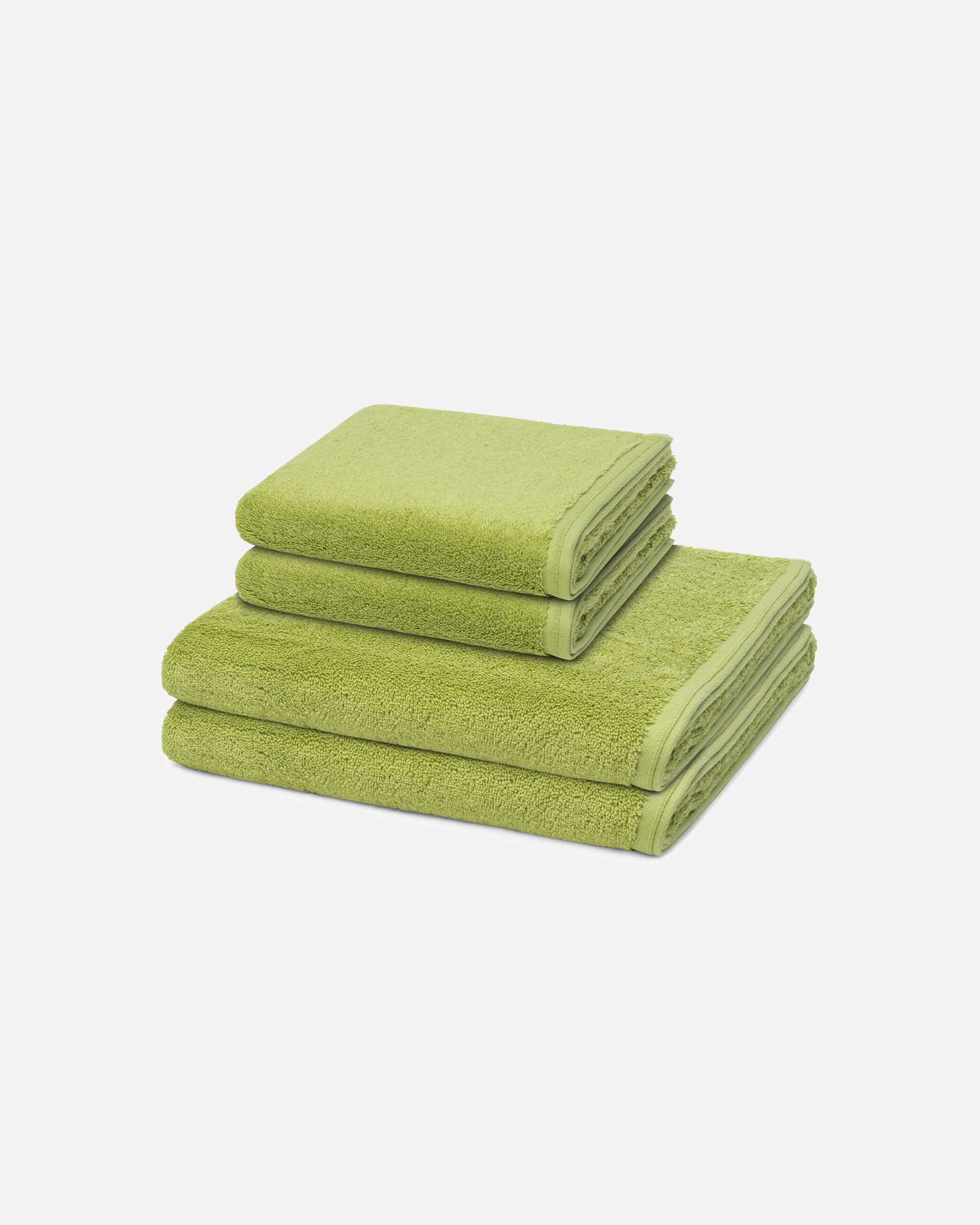 Handtuch für Unisex Vossen Vegan Life 4-teilig Handtuch-Set Avocado