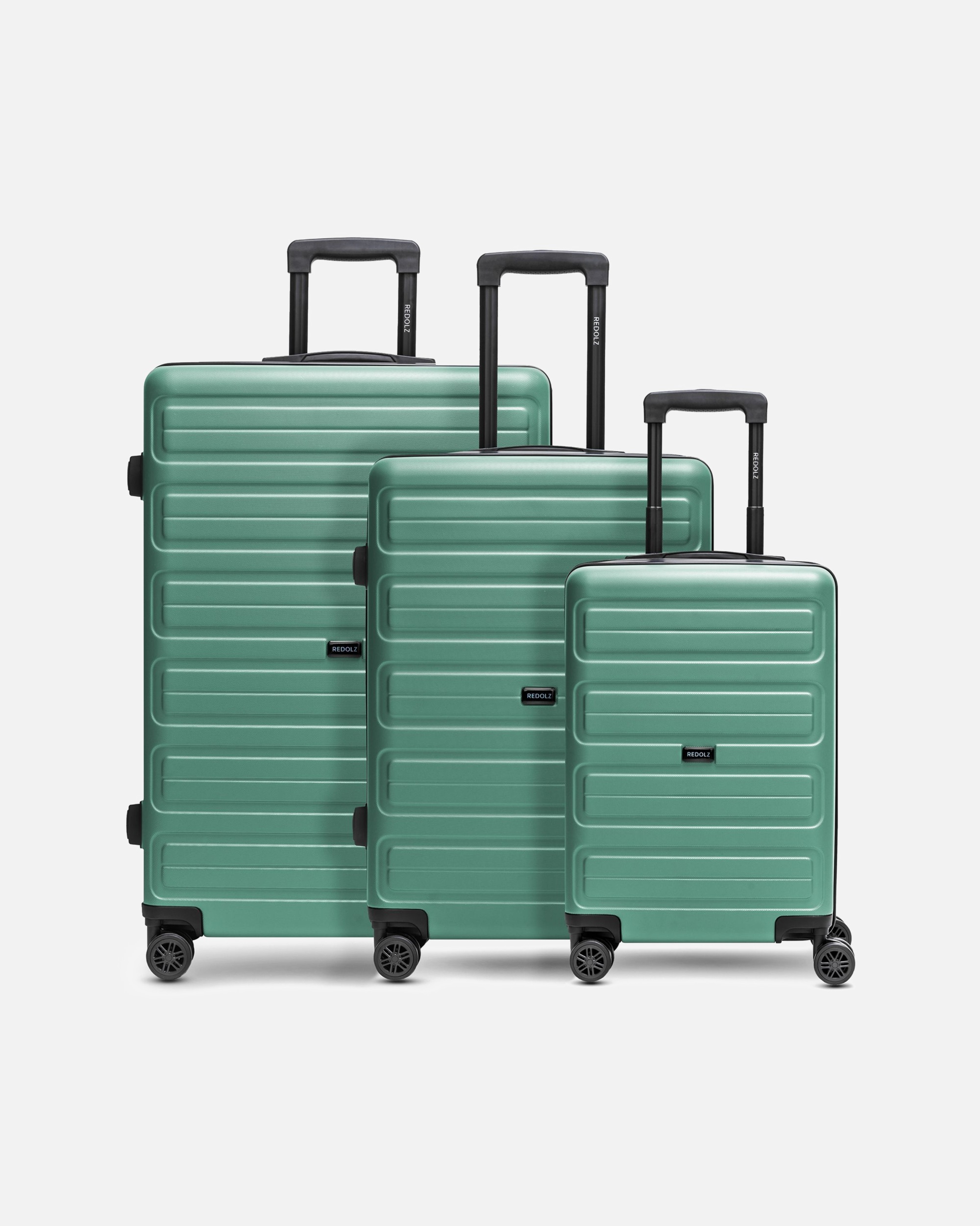 Koffer für Männlich Redolz Essentials 08 3-SET 4 Rollen Kofferset 3-teilig green-blue 2