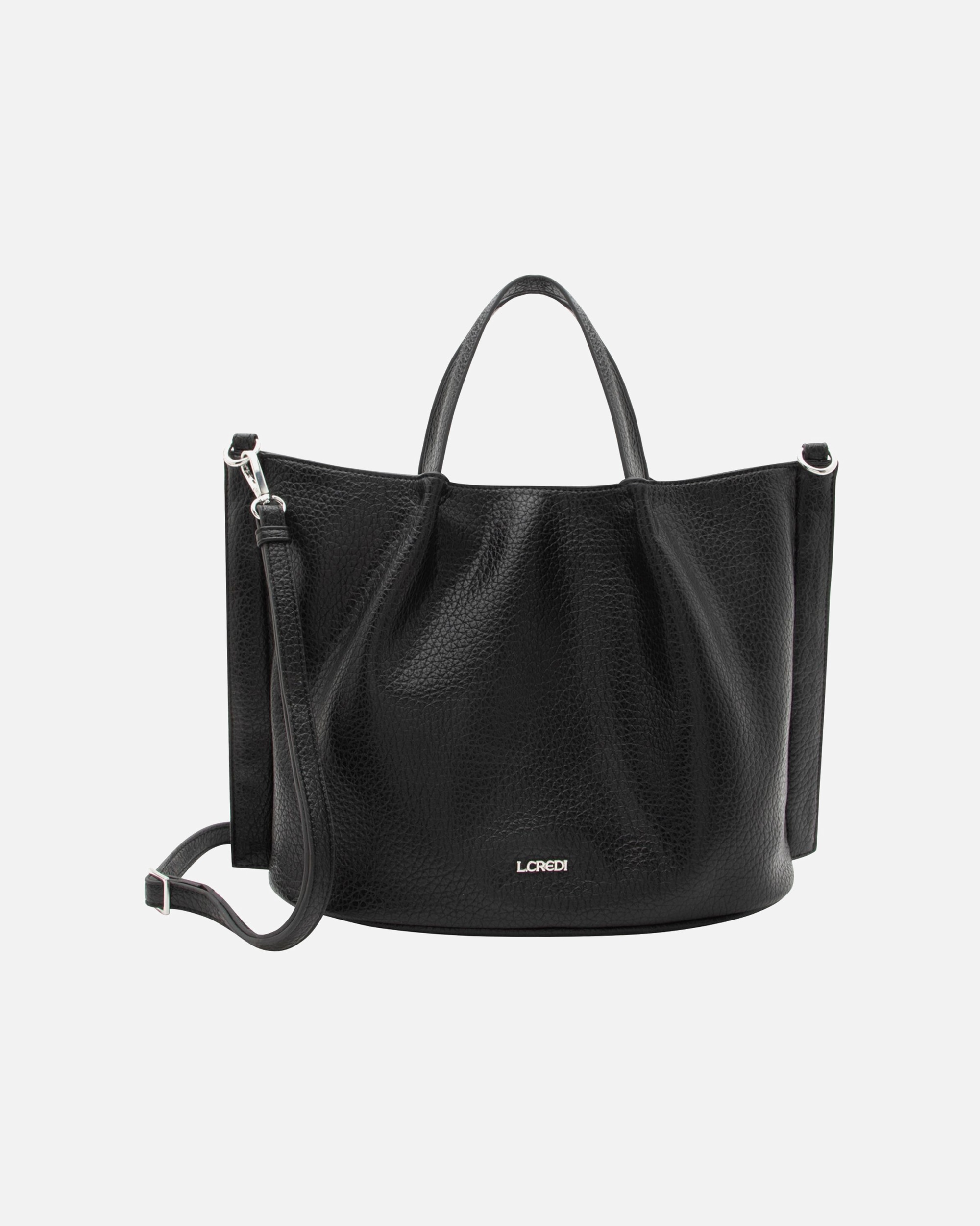Tasche für Weiblich L.CREDI Raila Shopper schwarz