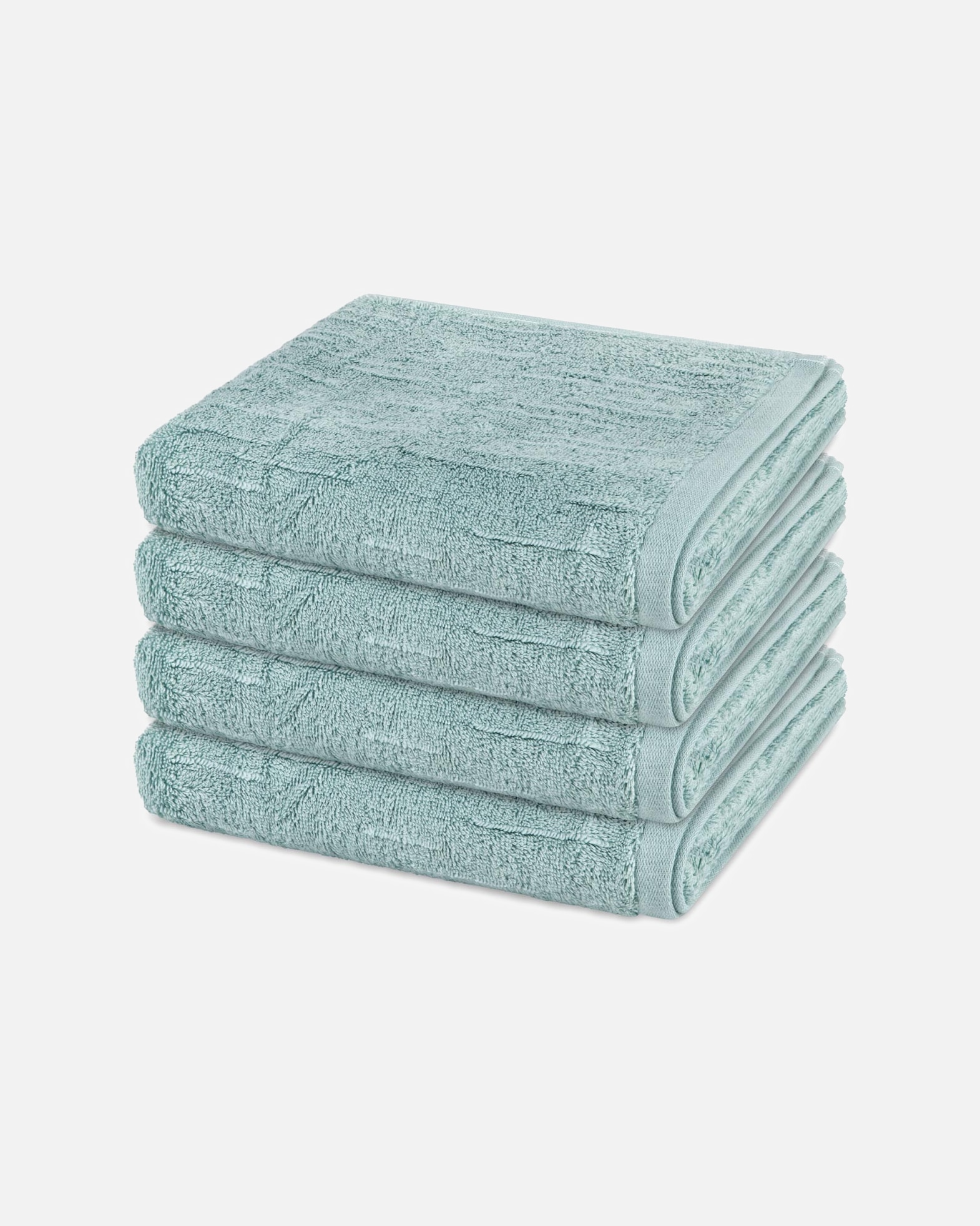 Handtuch für Unisex ROSS Handtuch-Set Premium (4er Set) Eukalyptus