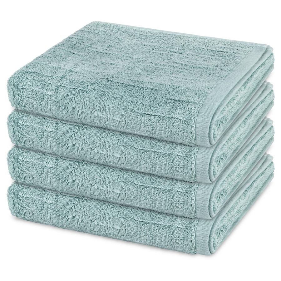 ROSS Handtuch-Set Premium (4er Set) Eukalyptus Silber