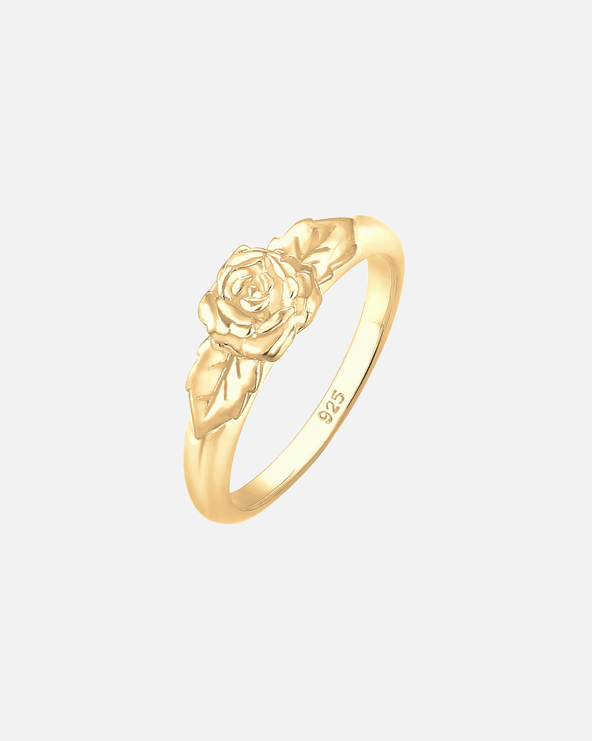 Ring für Weiblich Elli Bandring Rose Blume Vintage Look Trend 925 Silber 54
