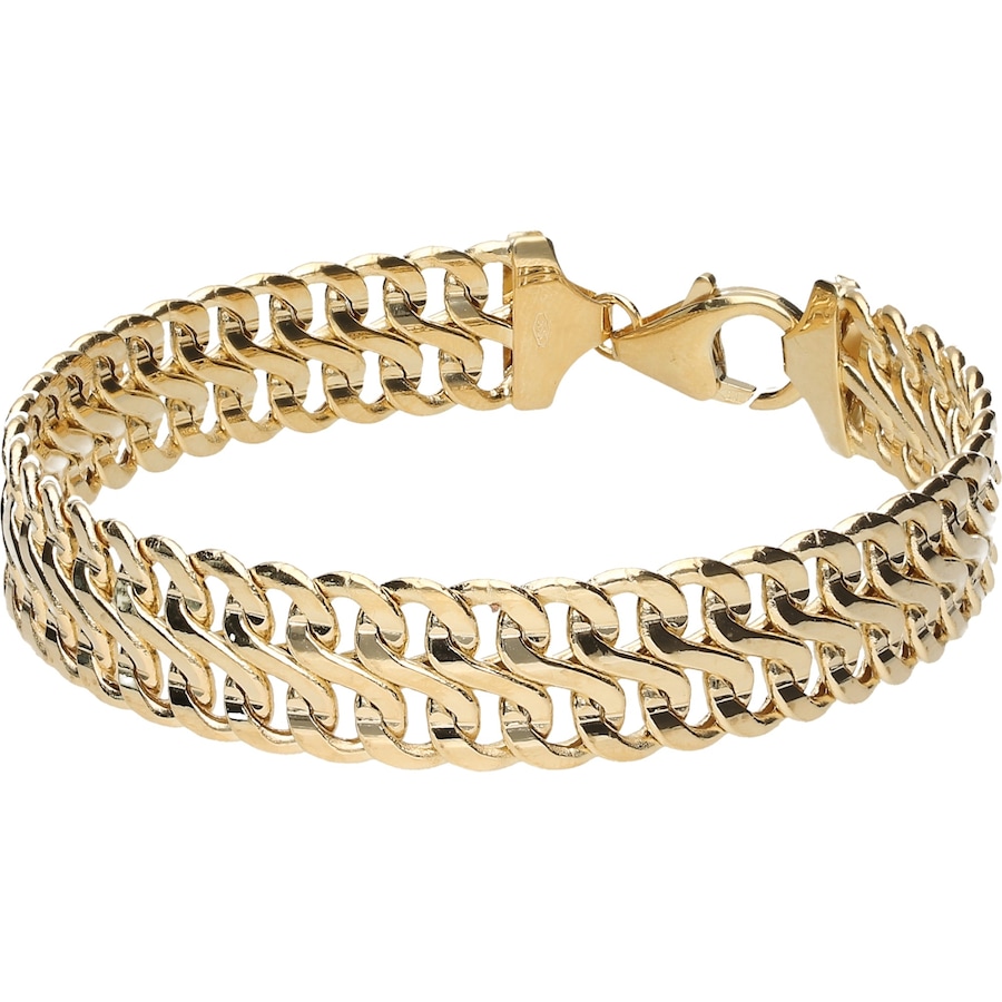 Luigi Merano Armband Fantasiekette, Gold 585 21,5 cm Damen