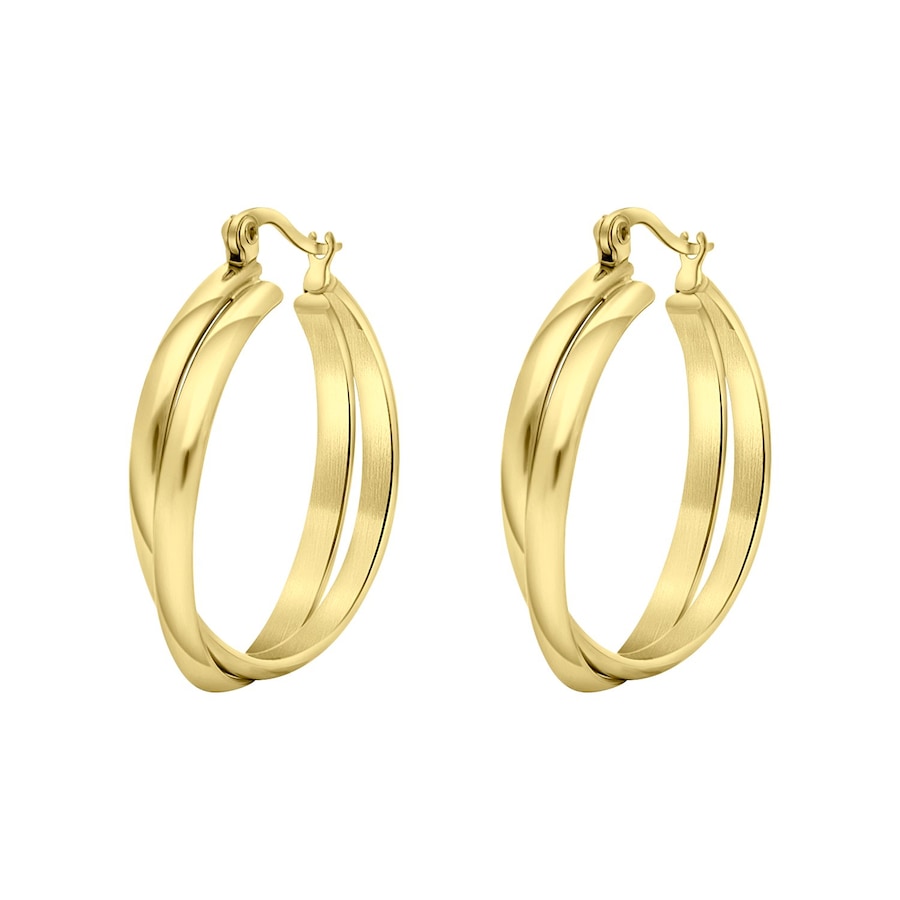 Lucardi Ohrringe 'Zuria' Stahl Gold Damen