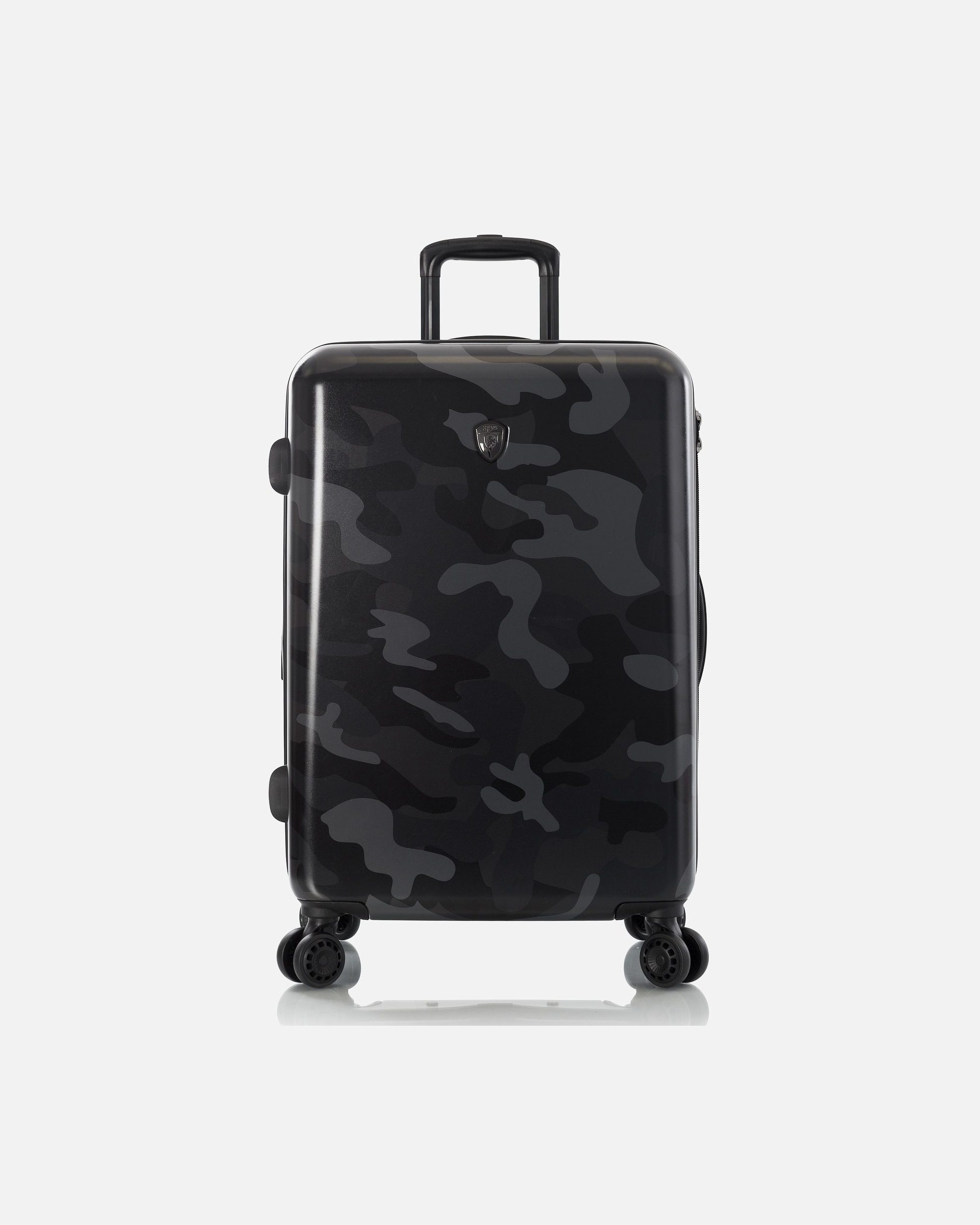 Koffer für Männlich Heys Black Camo 4 Rollen Trolley M 66 cm mit Dehnfalte camo