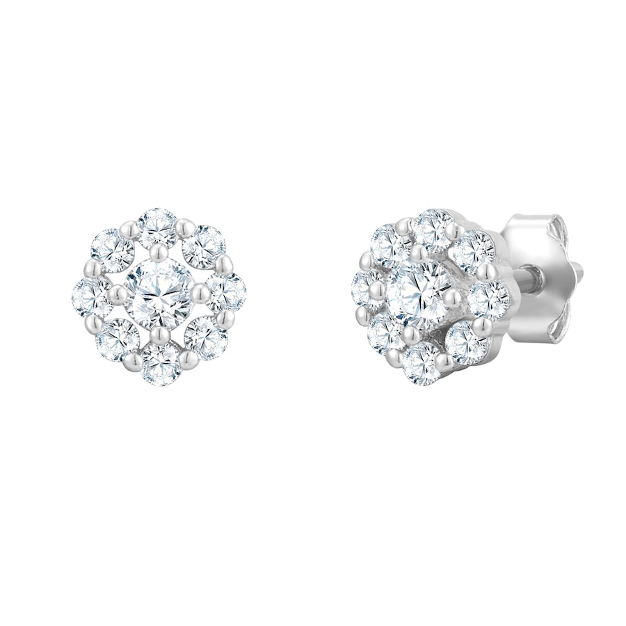 Glanzstücke München Ohrstecker aus Sterling Silber in mit Zirkonia 5,7 mm Damen