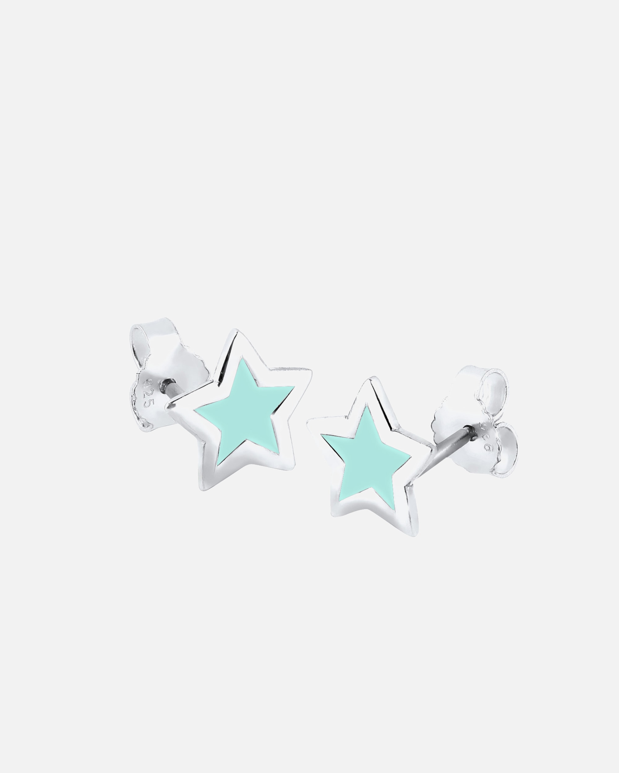 Ohrringe für Weiblich Elli Stern Trend Astro Filigran 925 Silber Hellblau