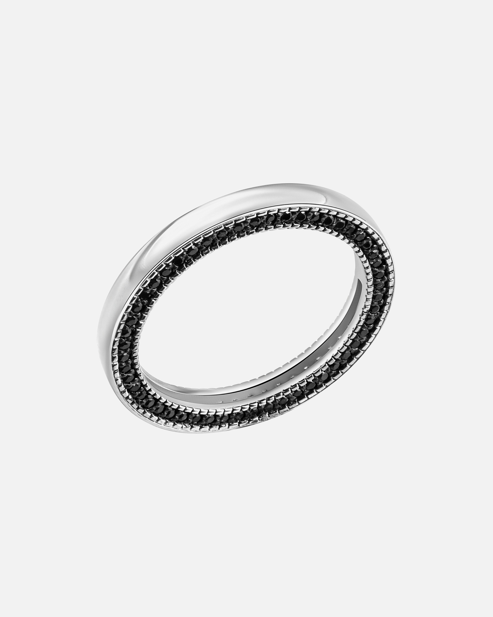 Ring für Weiblich Celesta Ring 925/- Sterling Silber Zirkonia schwarz 058 (18,5)