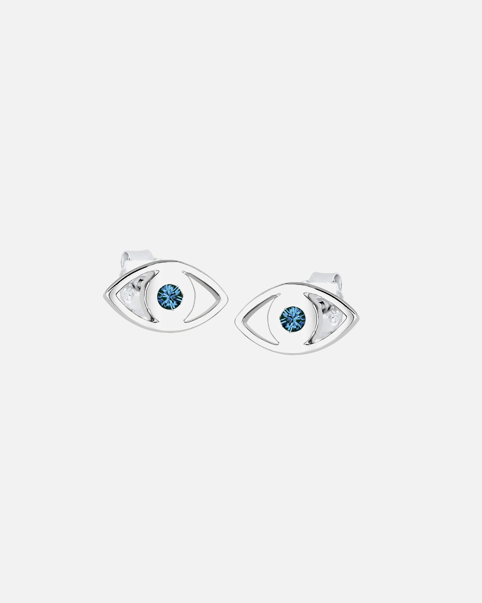 Ohrringe für Weiblich Elli Elli Kolczyki Evil Eye Schutzsymbol Kristalle Silber Niebieski