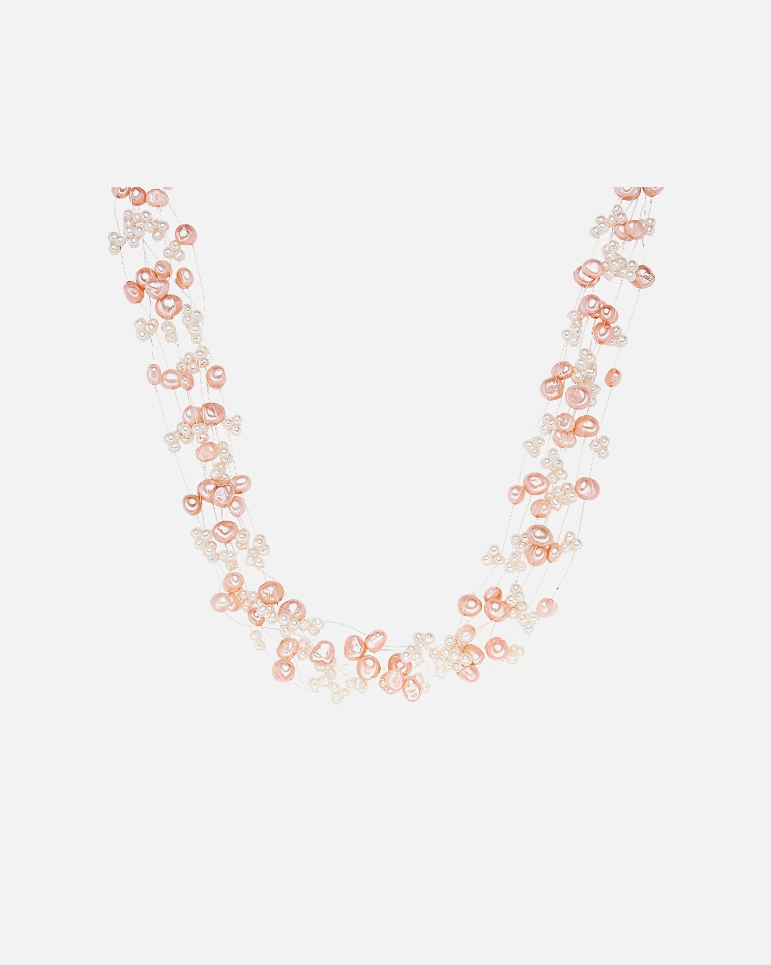 Halskette für Weiblich Valero Pearls Kette Süßwasser-Zuchtperlen weiß 43,0 cm Basiskette + 5,0 cm Verlängerung