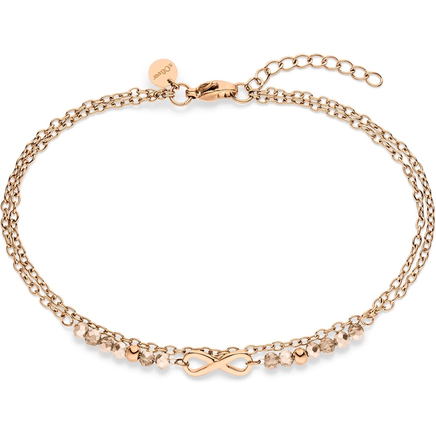 s.Oliver Fußkette Edelstahl roségold Damen