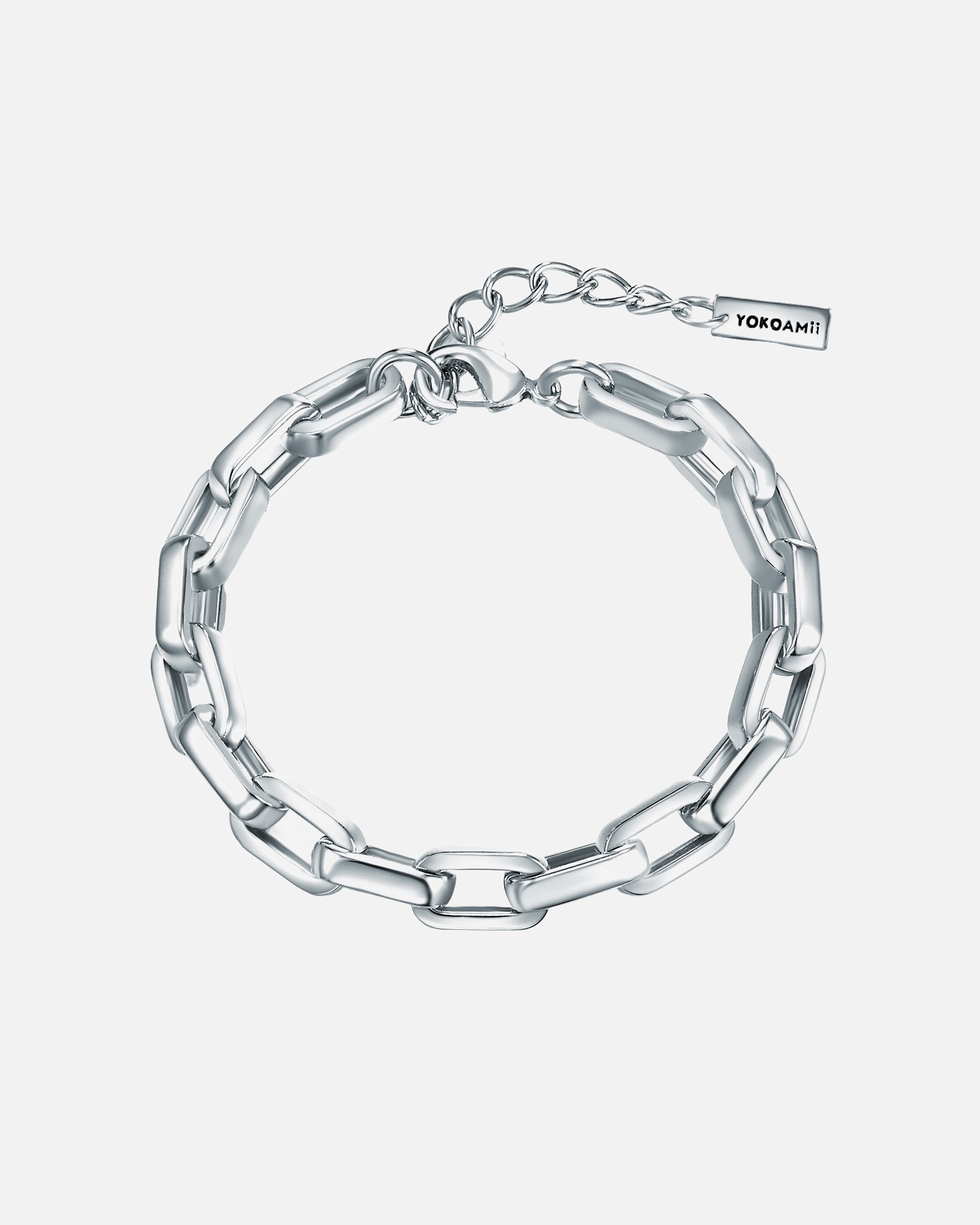 Armband für Weiblich Yokoamii Armband Metall-Legierung in Silber Silver