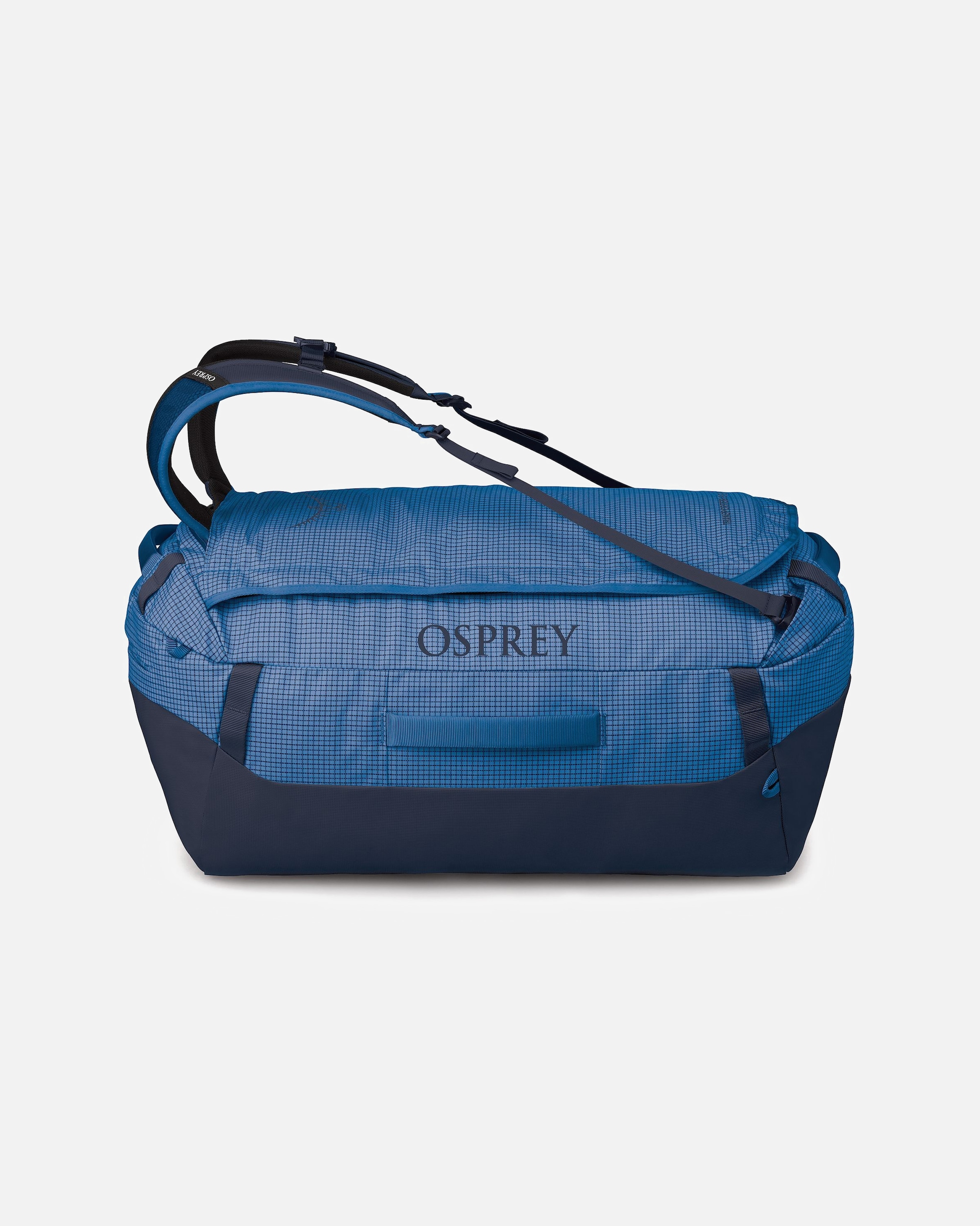 Tasche für Männlich Osprey Transporter 65 Weekender Reisetasche 41 cm blue flame-scoria blue