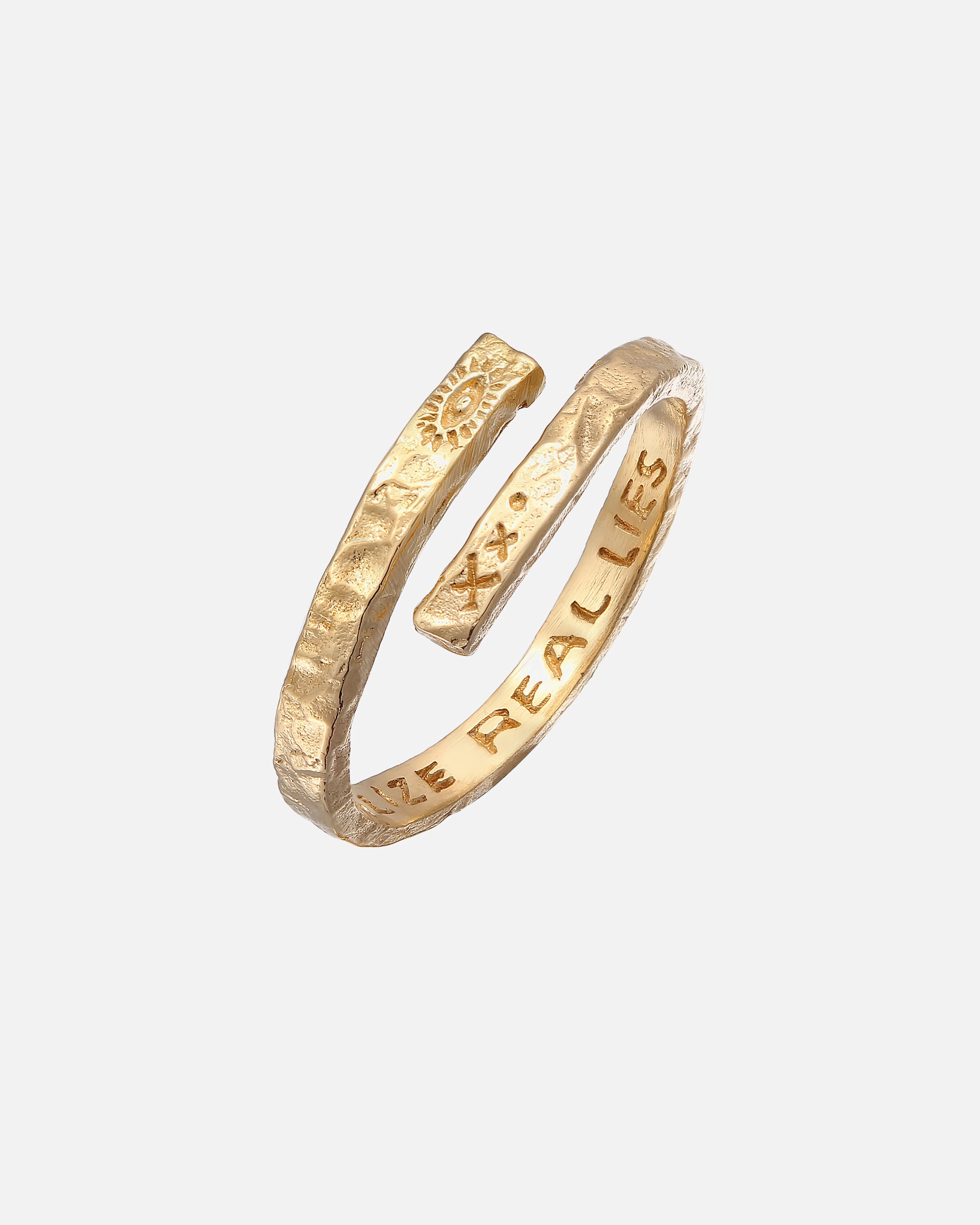 Ring für Männlich Haze & Glory Default Brand Line Wickelring - Twisted Eye 925 Silber 66