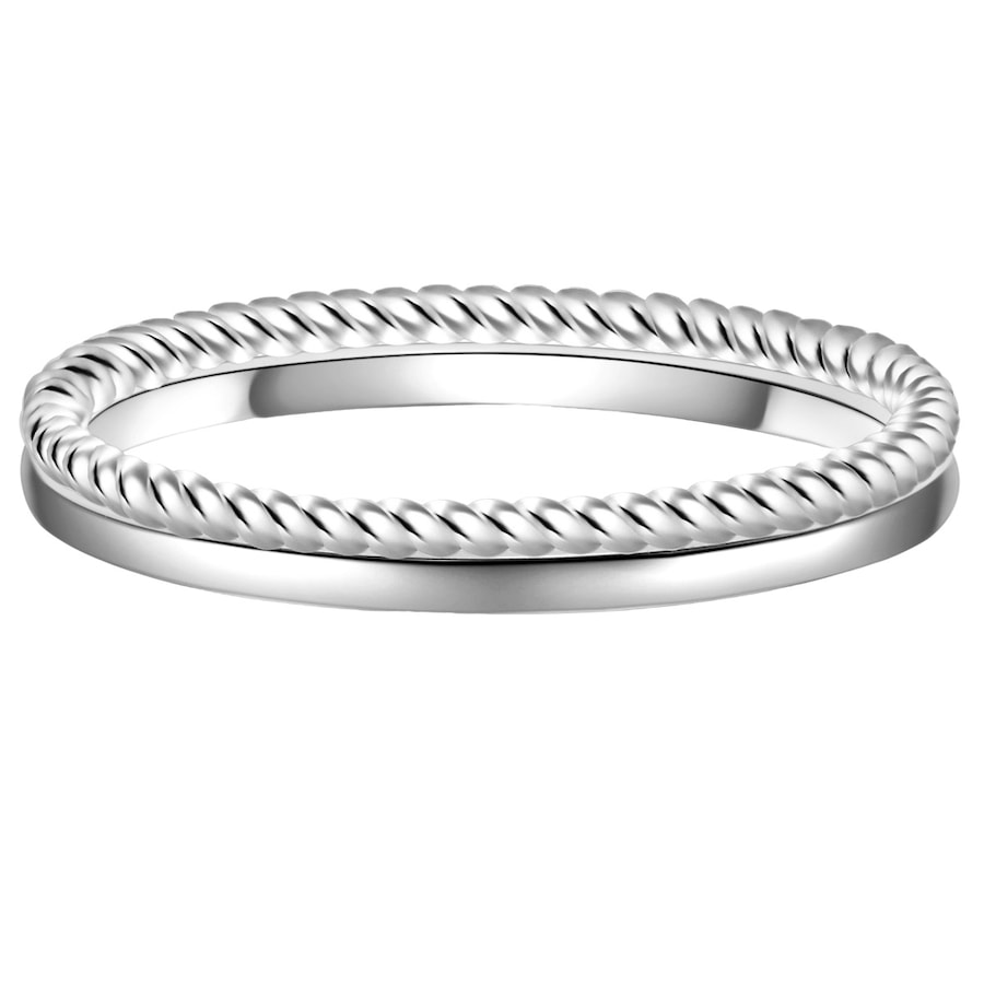 Lulu & Jane Ring Messing in Silber 58 Damen