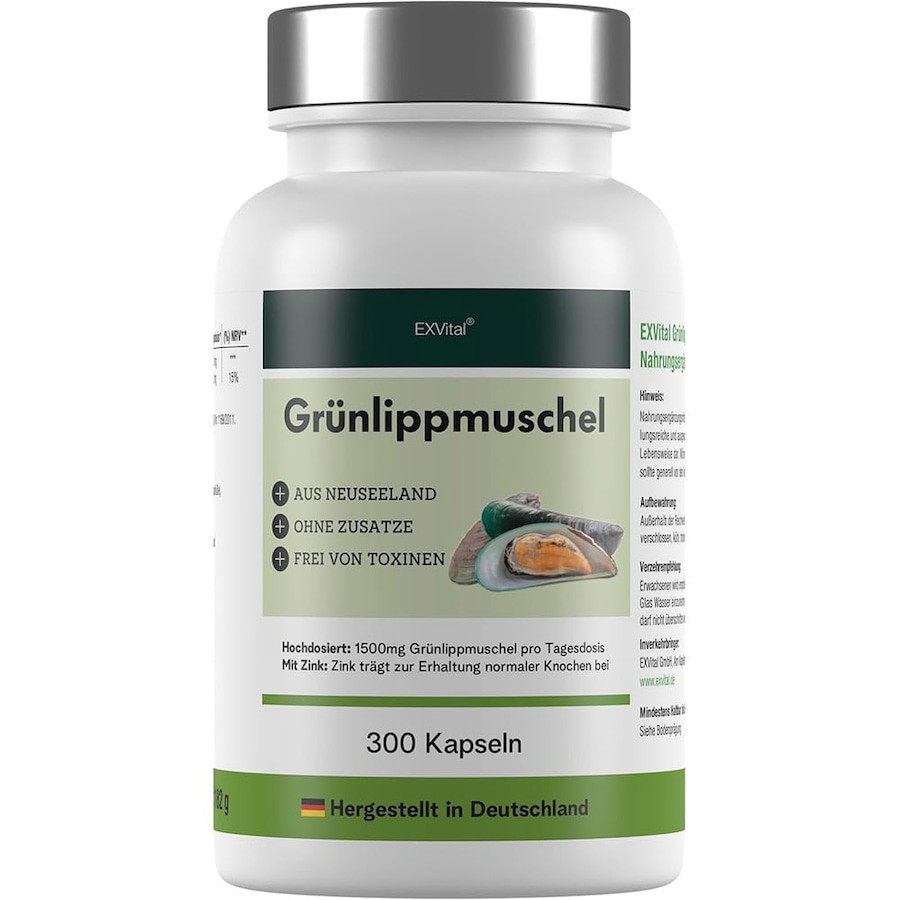 EXVital Grünlippmuschel Kapseln hochdosiert 180 g