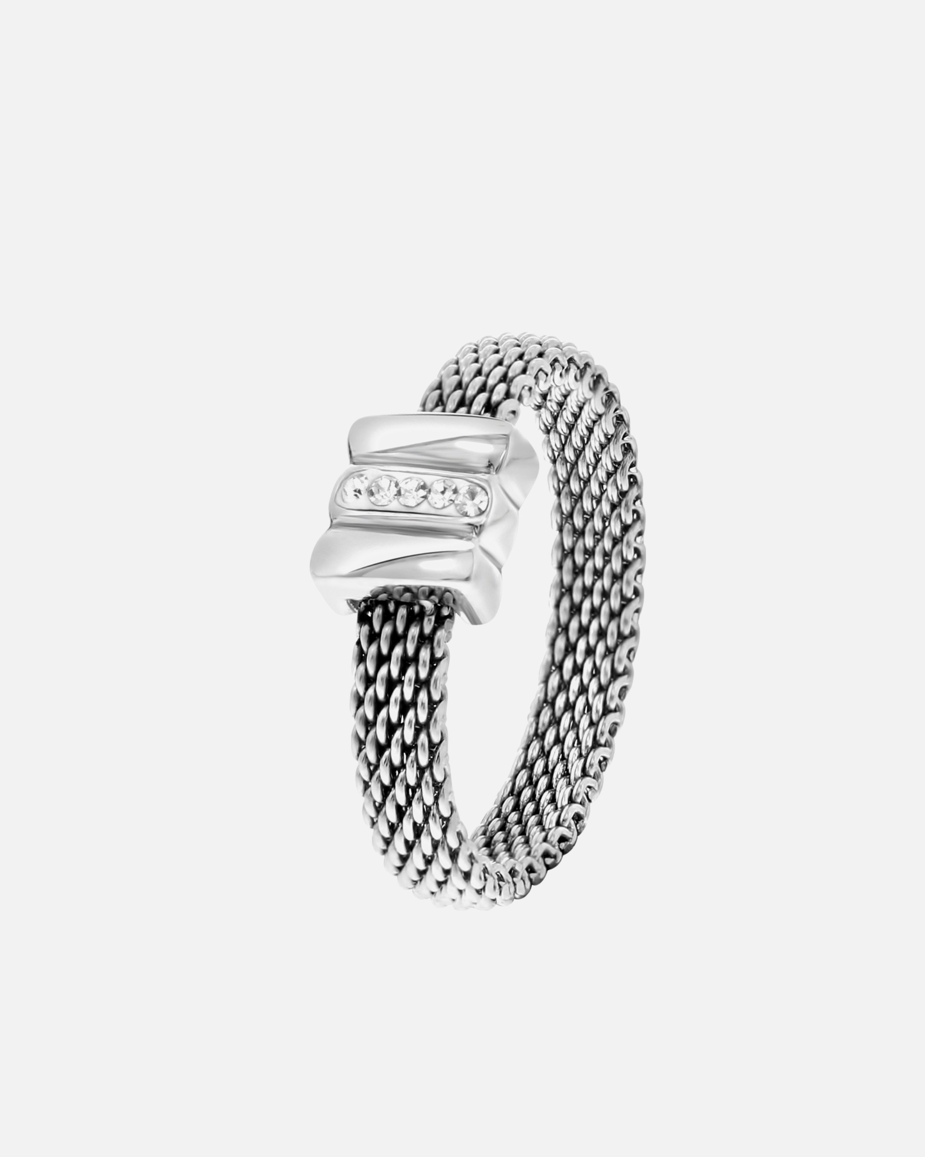 Ring für Männlich Lucardi Ringe Stahl Silber - 60mm